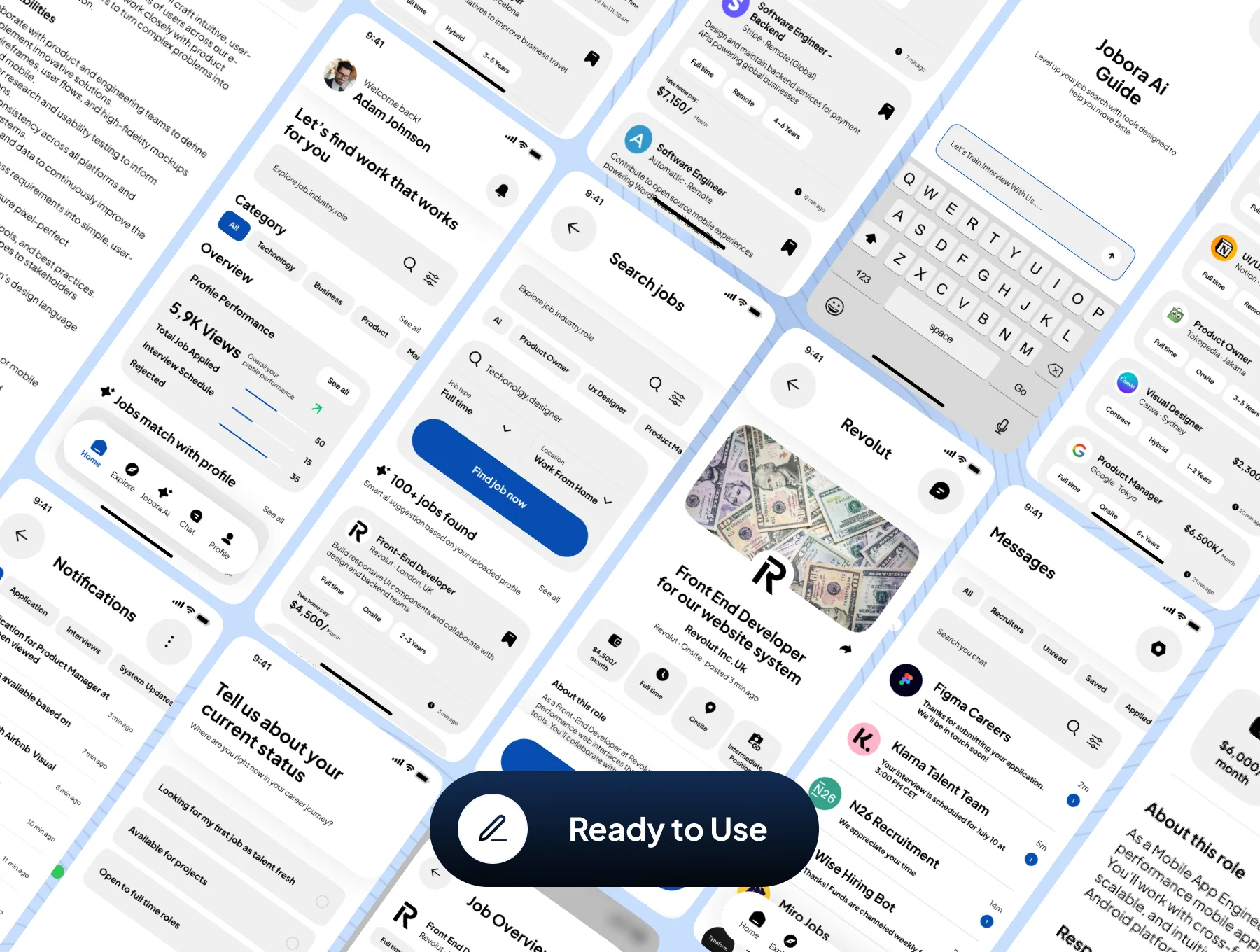 Jobora - Faster Job Hunt Made Easy App UI Kit 7