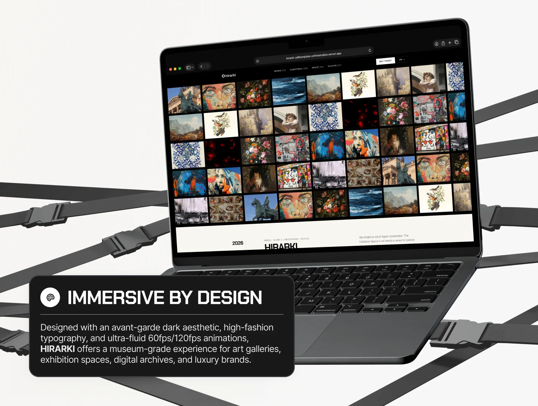 Hirarki — Luxury Museum, Fine Art & Exhibition Next.js 16 Template 2