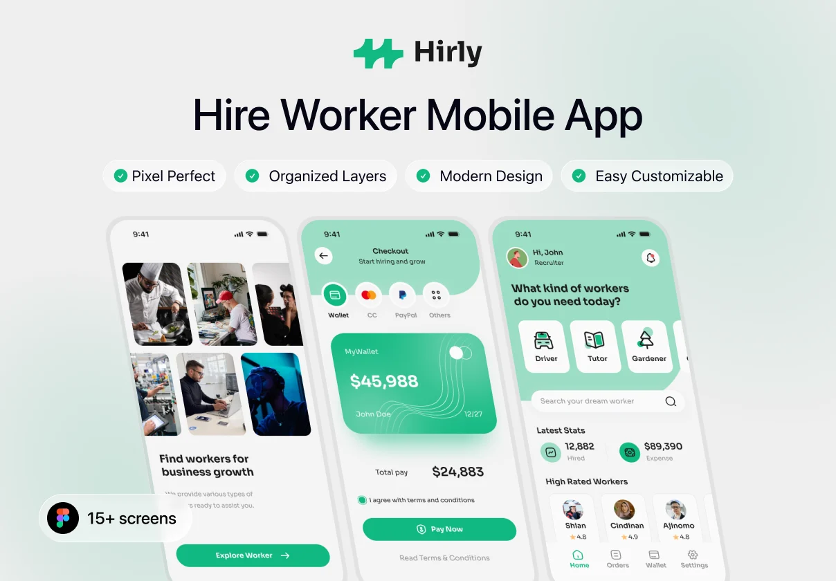 Hirly - Hire Worker Mobile App