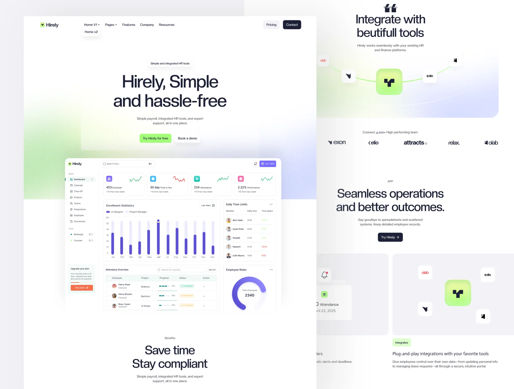 Hirely - FIintech SAAS Website 3