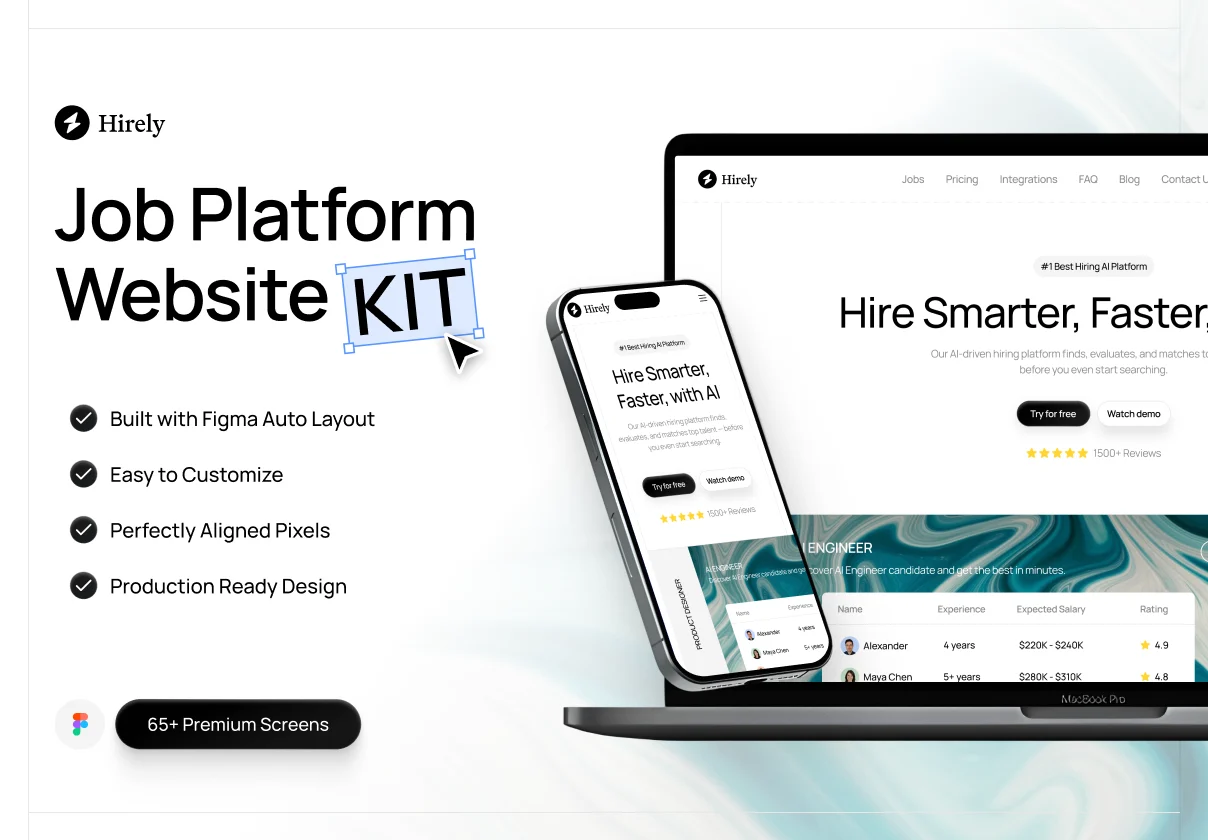 Hirely - Job Platform Website Kit