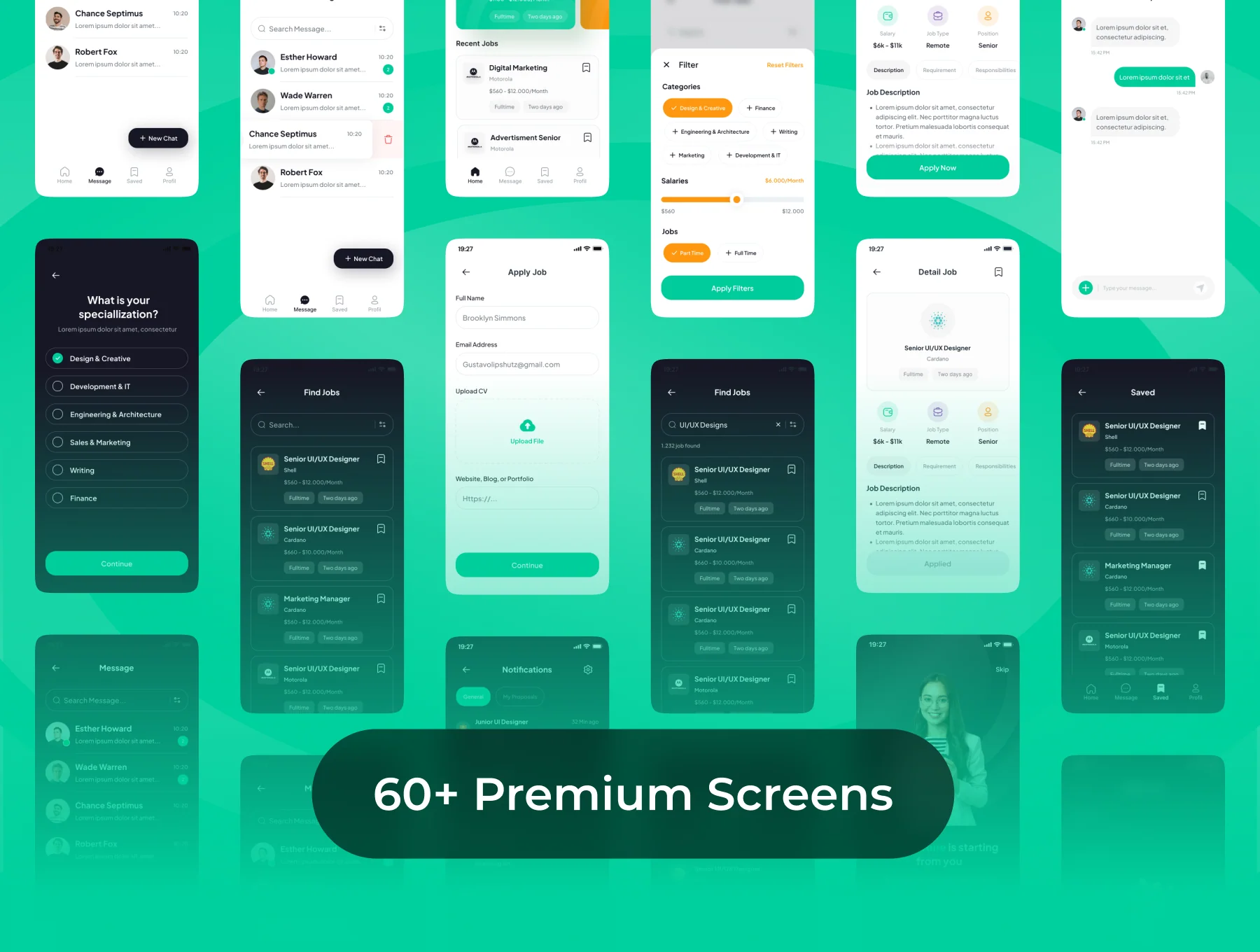 HireMe - Job Finder App UI Kit 5