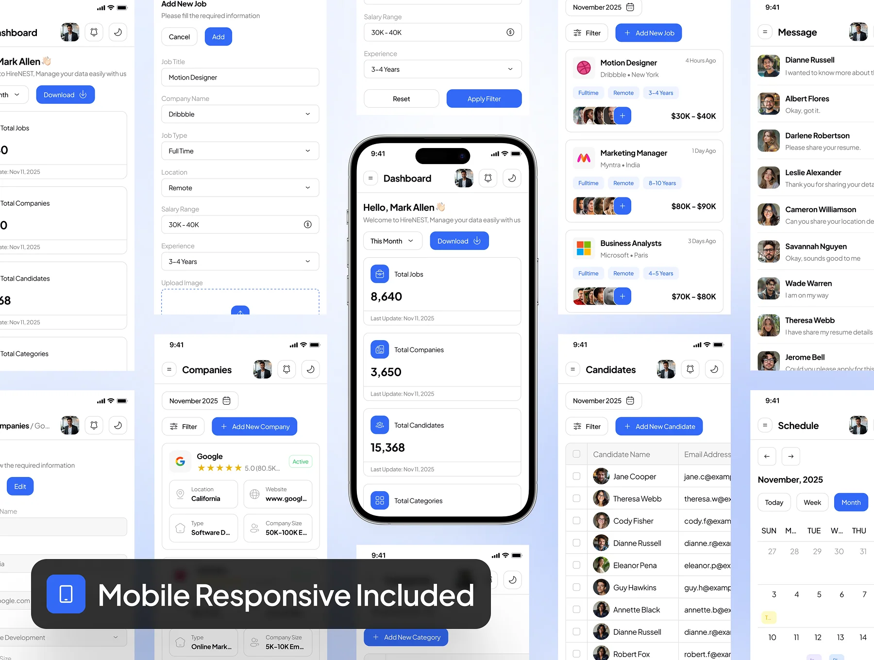 HireNEST - Job Portal Dashboard Admin UI Kit 7