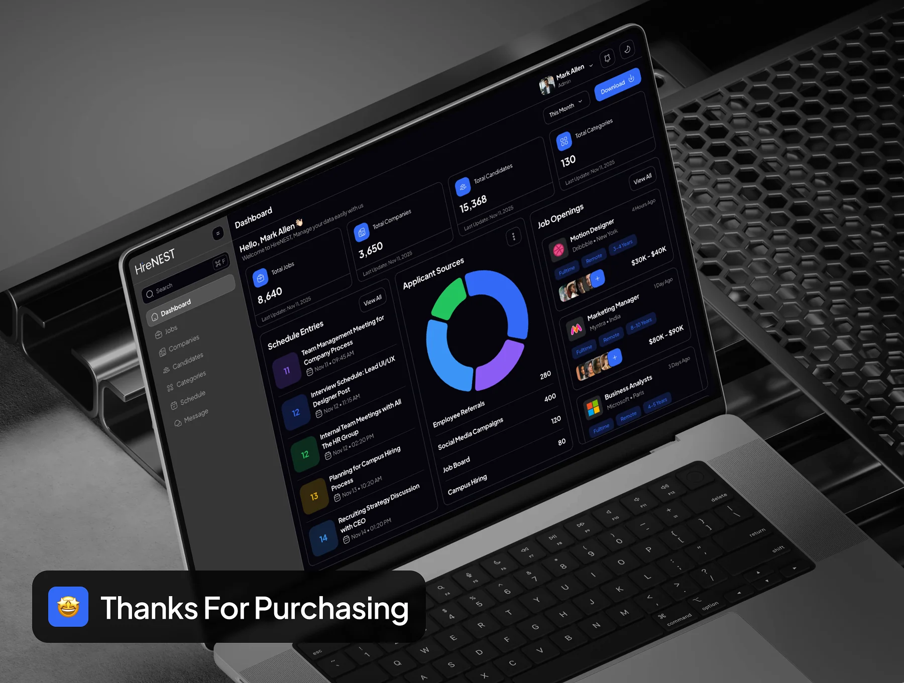 HireNEST - Job Portal Dashboard Admin UI Kit 8