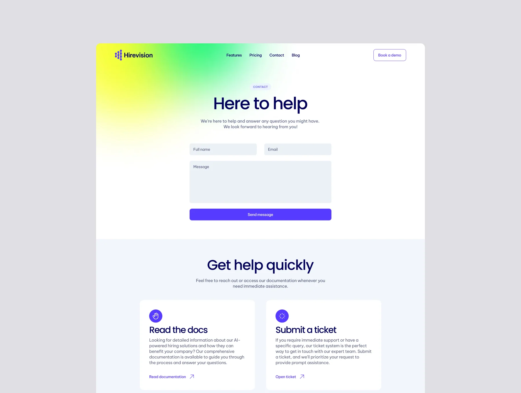 Hirevision Framer Template 6