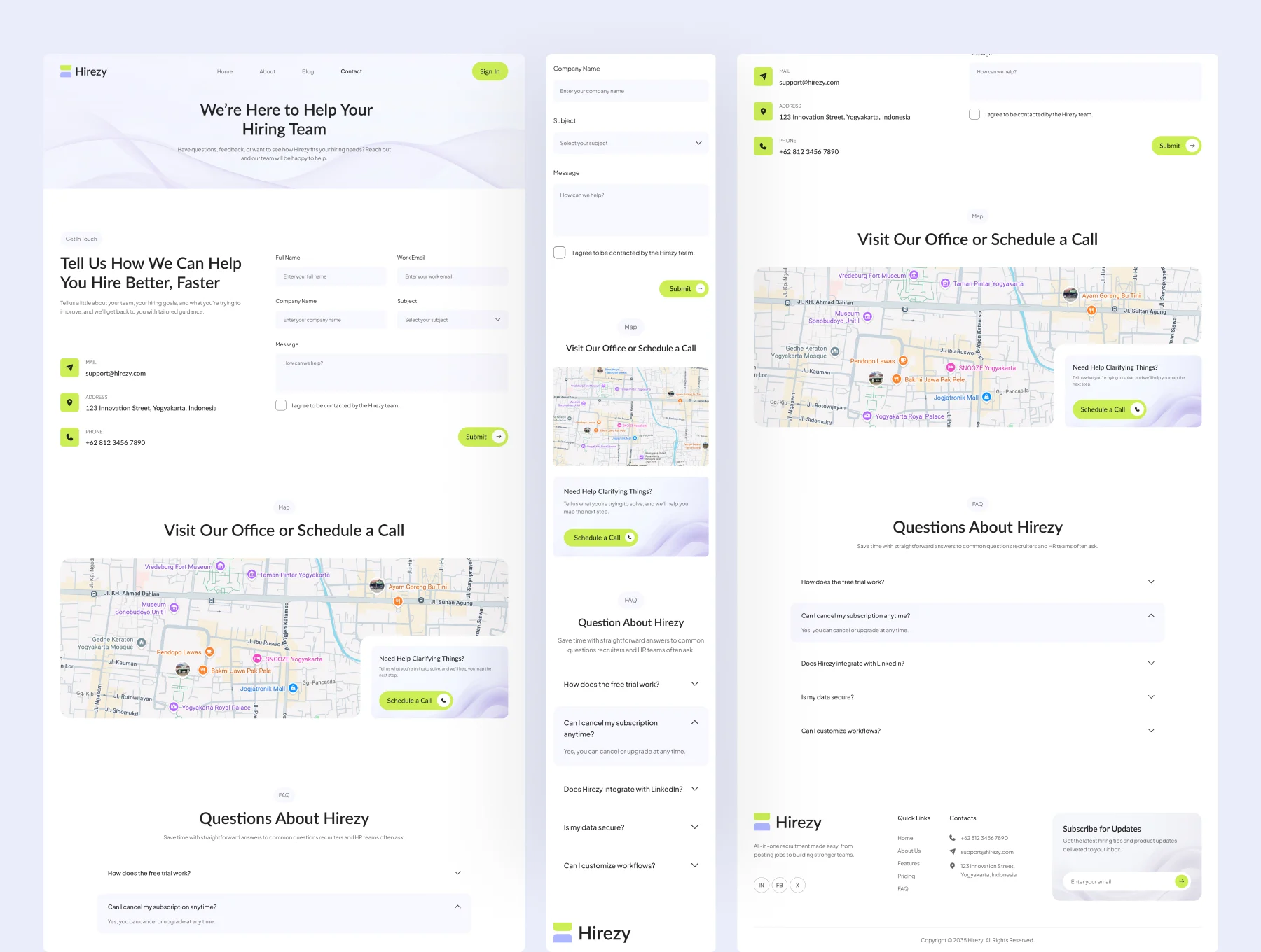 Hirezy - Recruitment SaaS Website UI Figma Template 5
