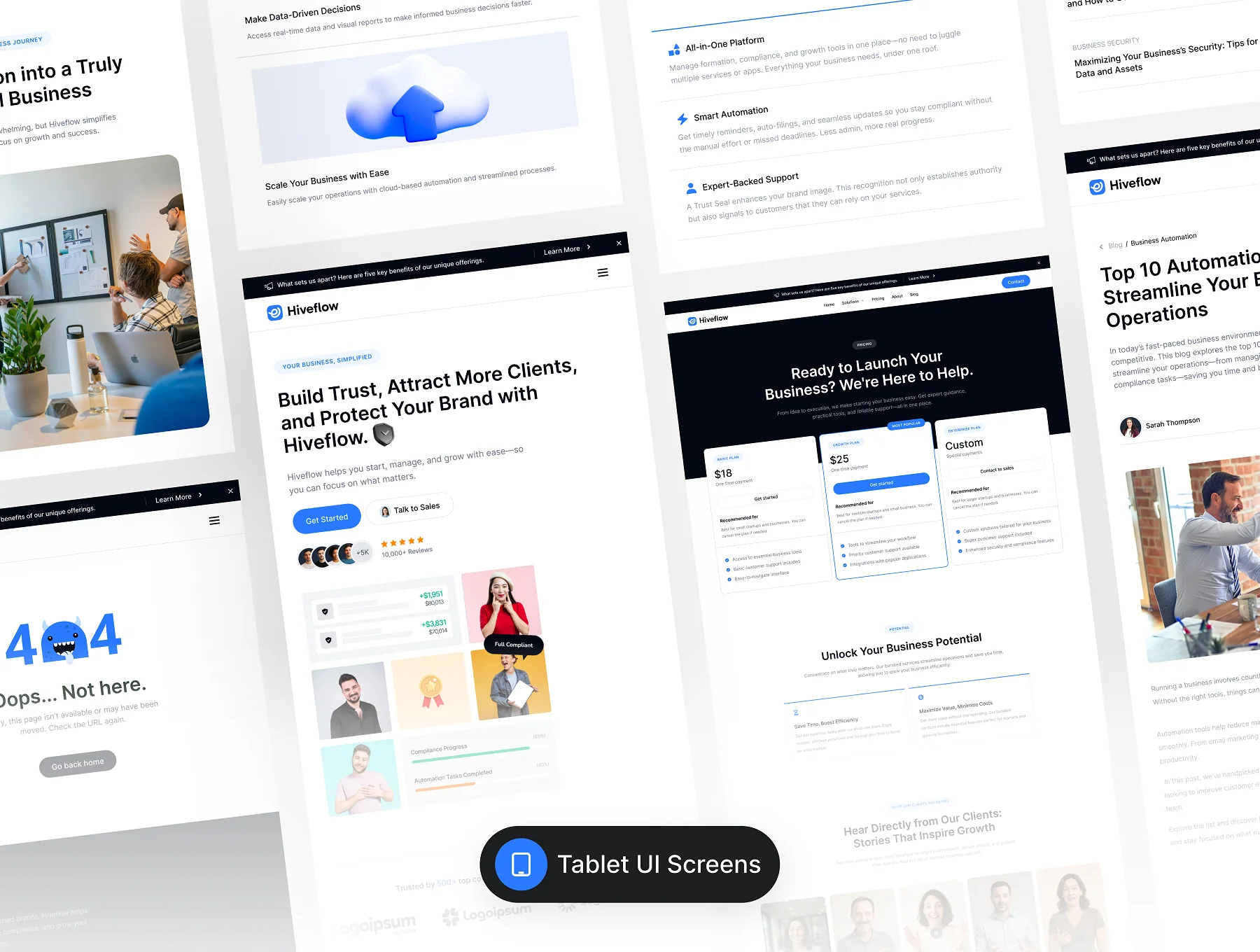HiveFlow – Modern UI Kit for Startups 6
