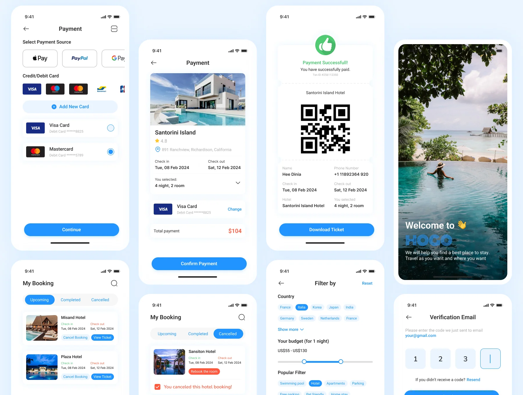 HoGo - Booking Hotel UI Kit 5