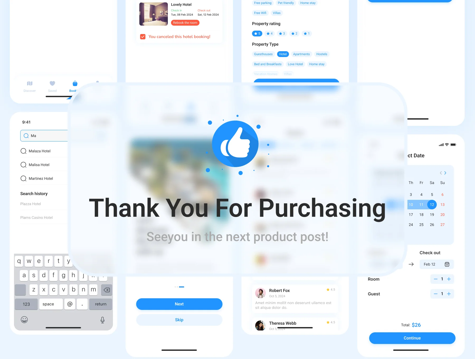 HoGo - Booking Hotel UI Kit 6