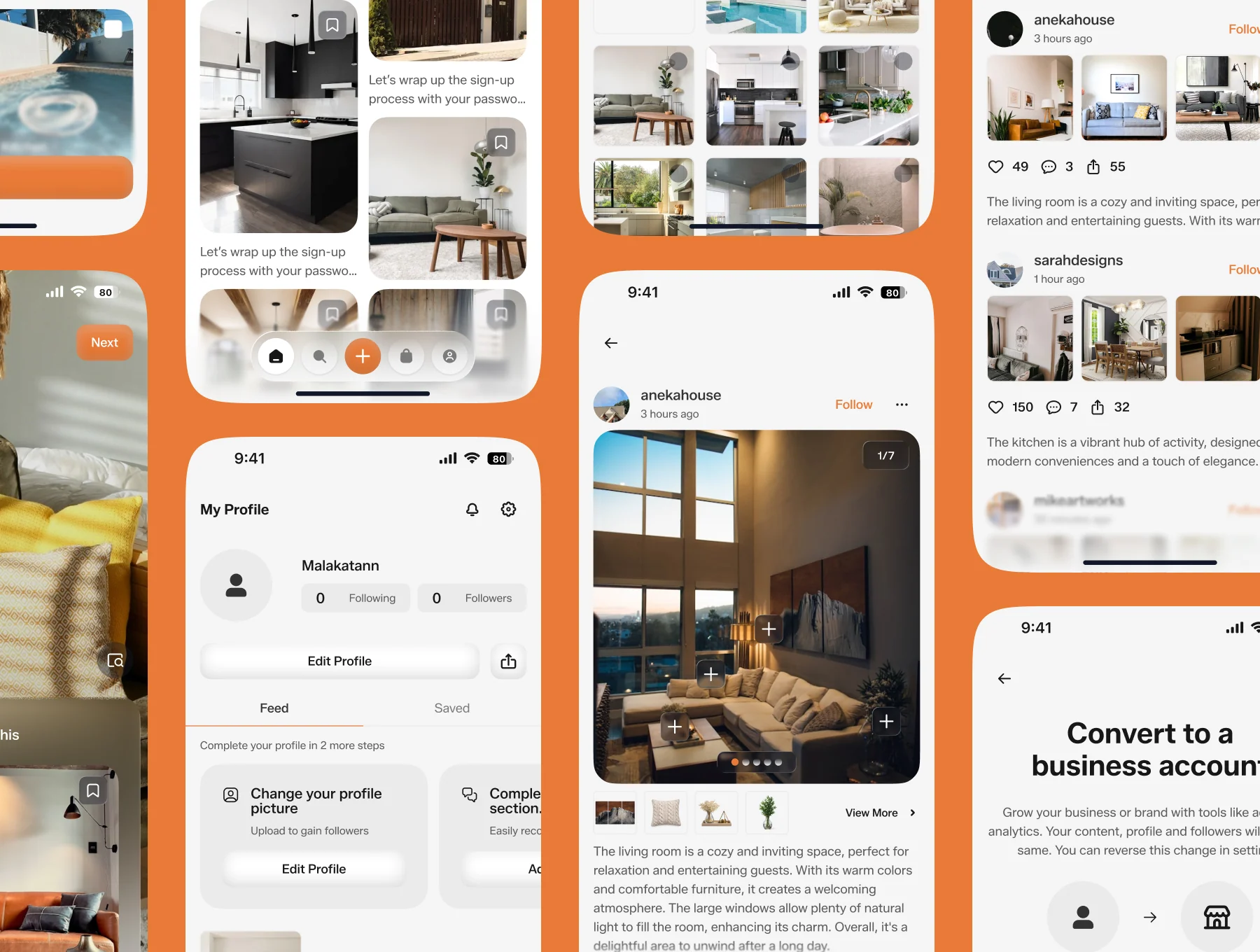 Hohaus - Home Inspiration App UI Kit 6