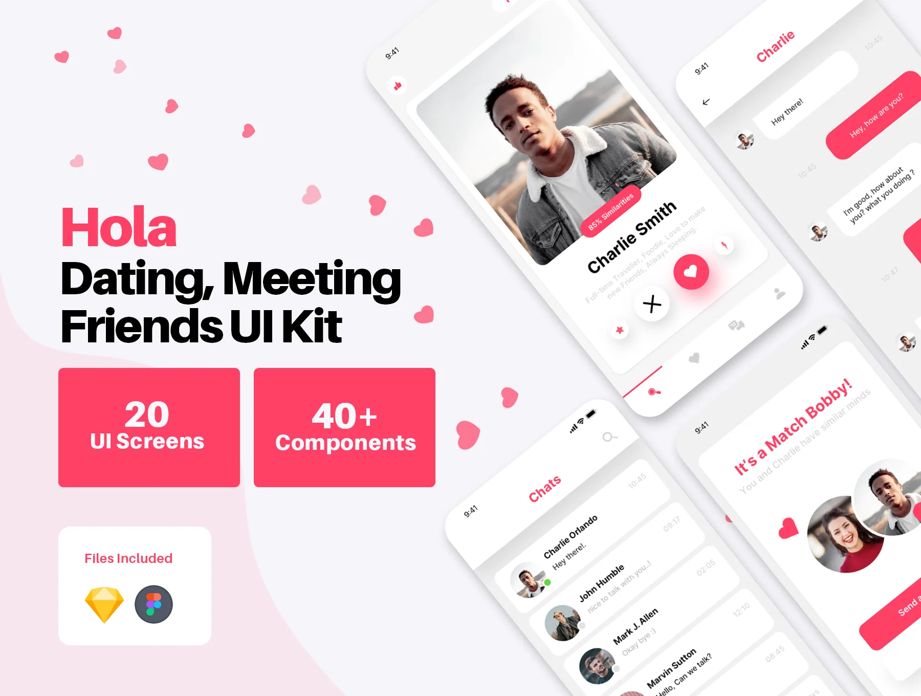 Hola - Dating, Relationship & Social Media App UI Kit