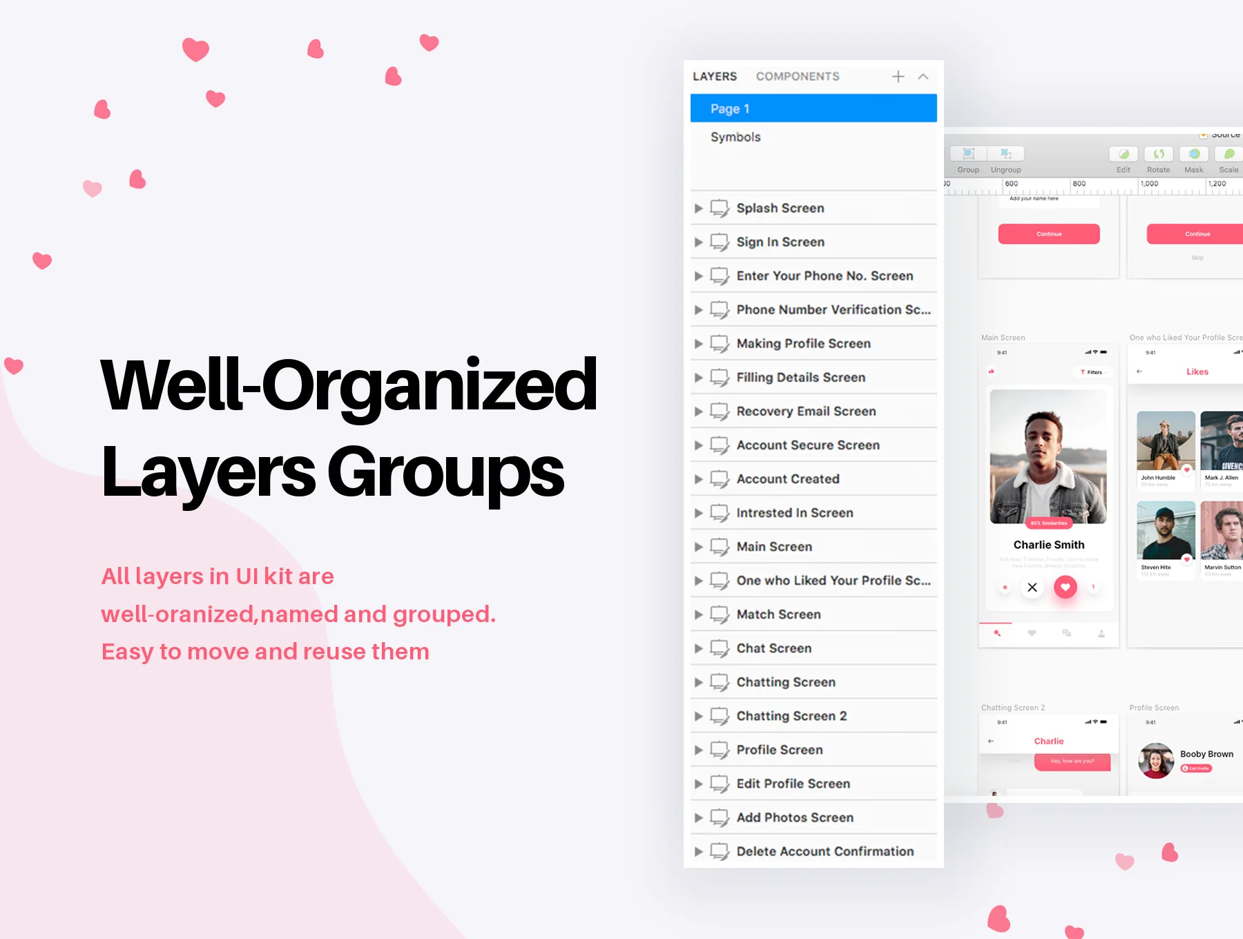 Hola - Dating, Relationship & Social Media App UI Kit 4