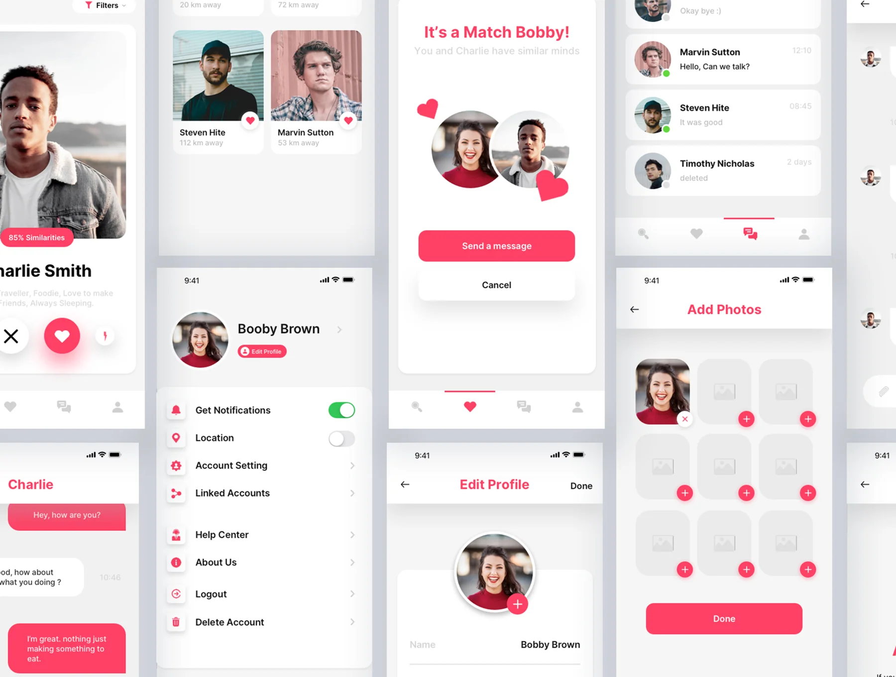 Hola - Dating, Relationship & Social Media App UI Kit 5