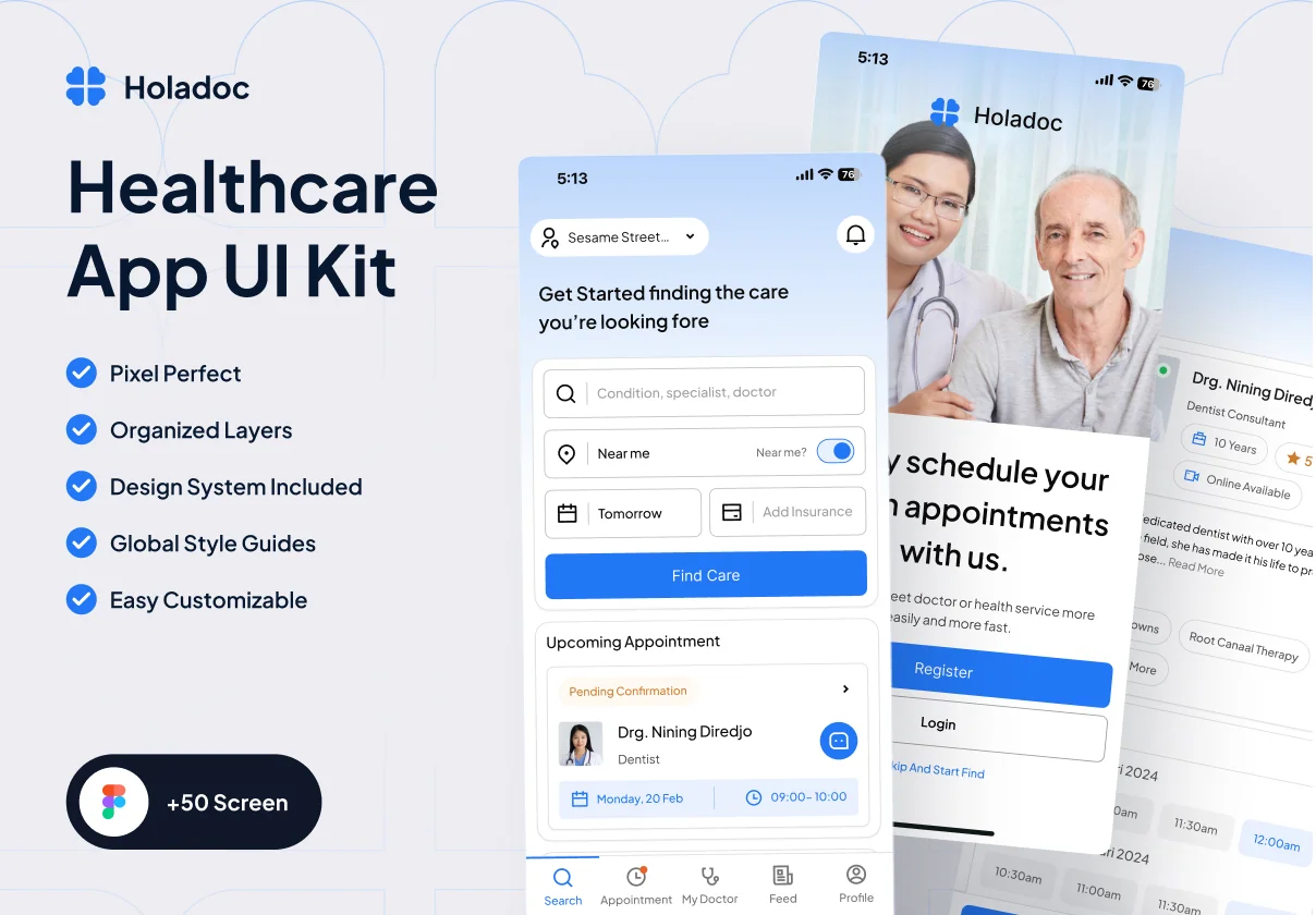 Holadoc - Healthcare UI Kit
