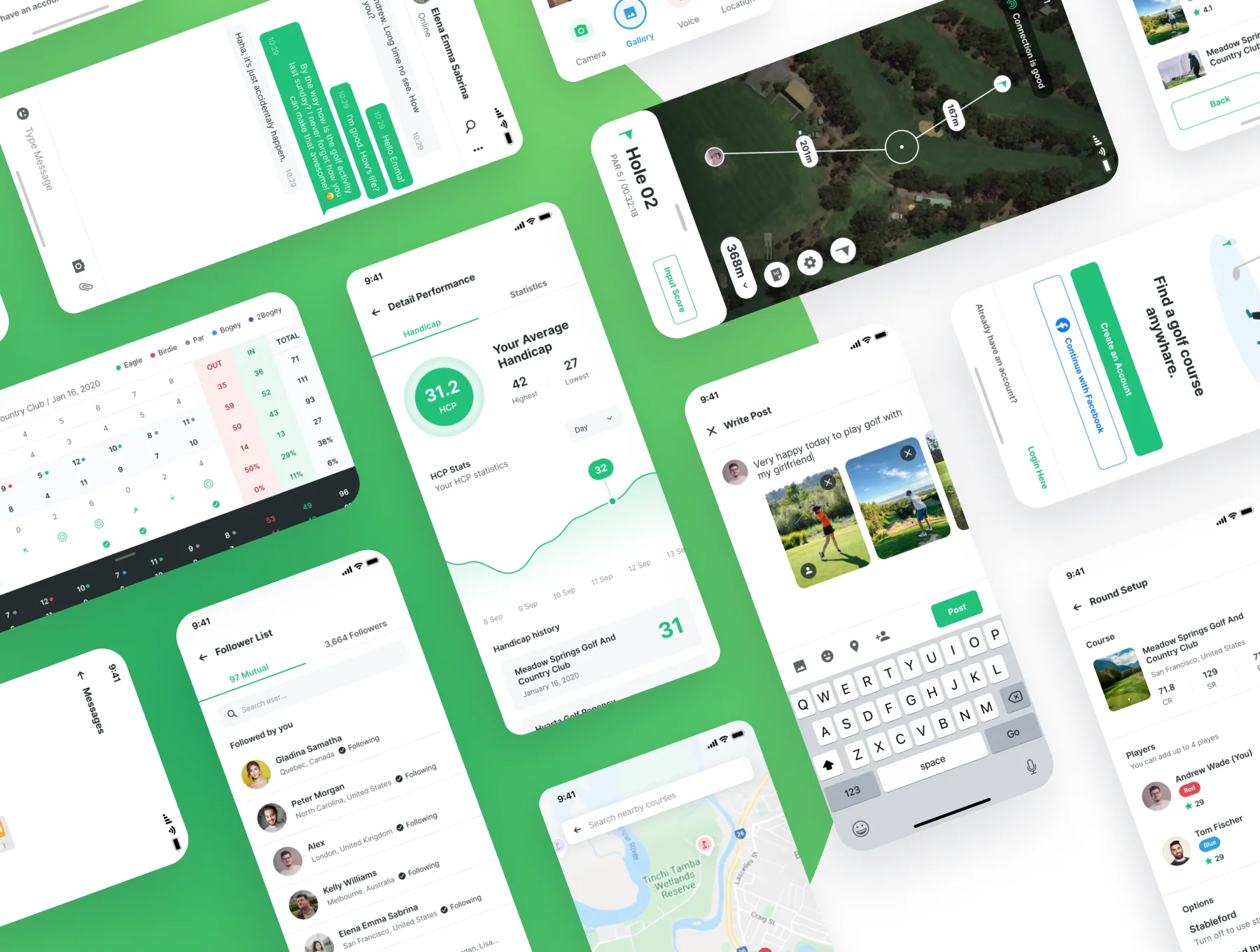 Holeswing Golf GPS Track and Match Score Mobile App 2