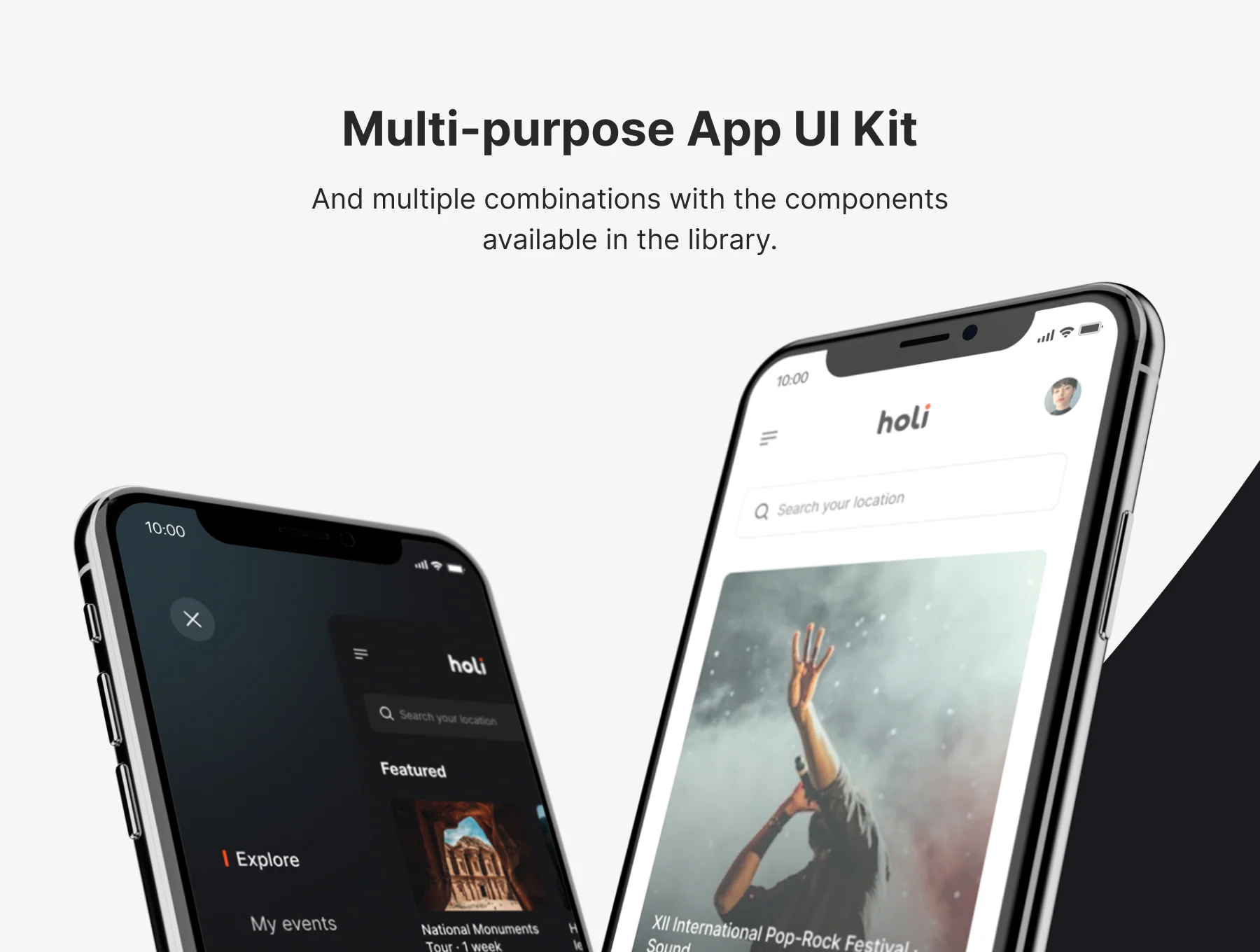 Holi · Booking App UI Kit 6