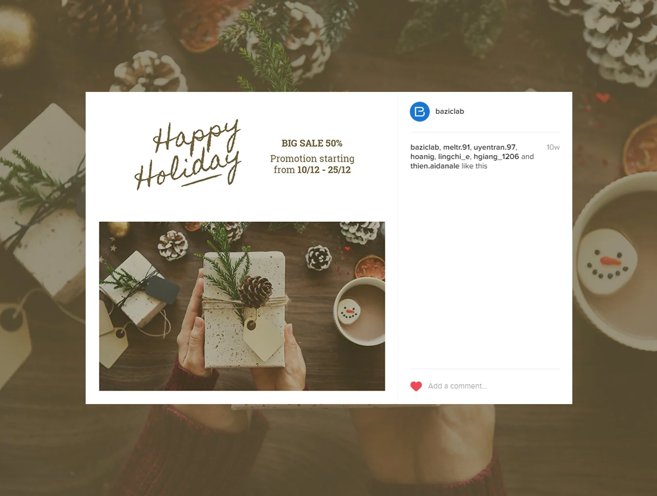 Holiday Vintage Social Media Pack 3