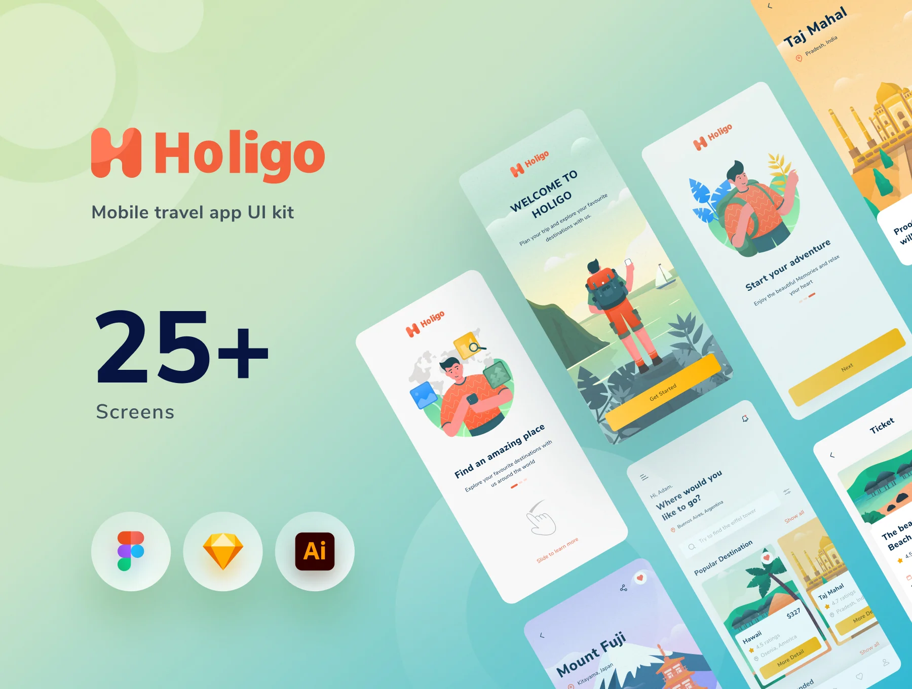 Holigo Mobile Ui Kits