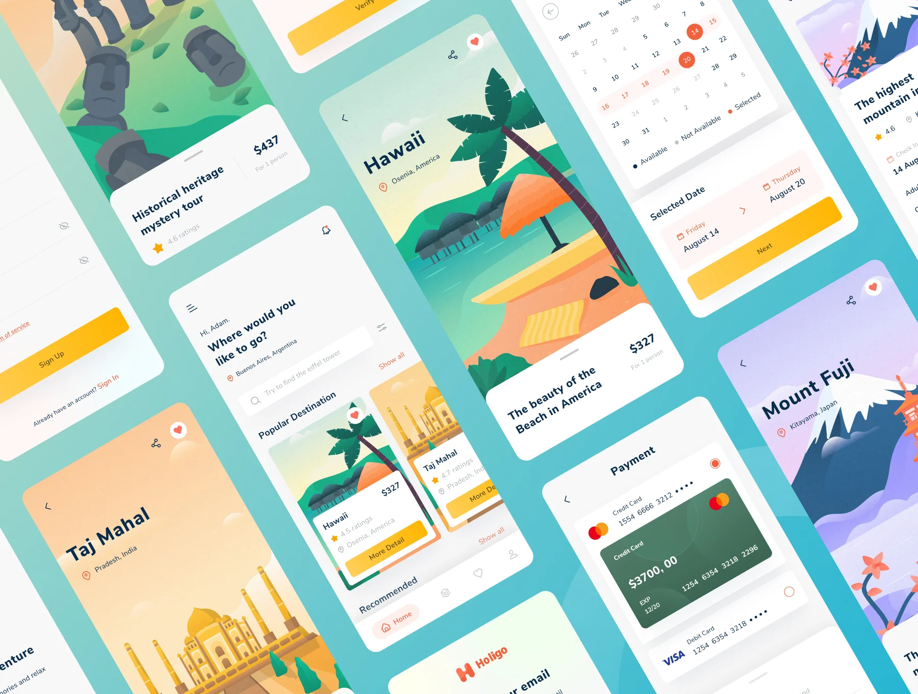 Holigo Mobile Ui Kits 6