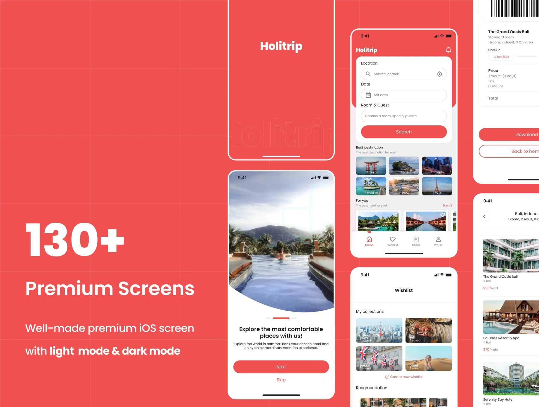 Holitrip - Hotel Booking App UI Kit 2