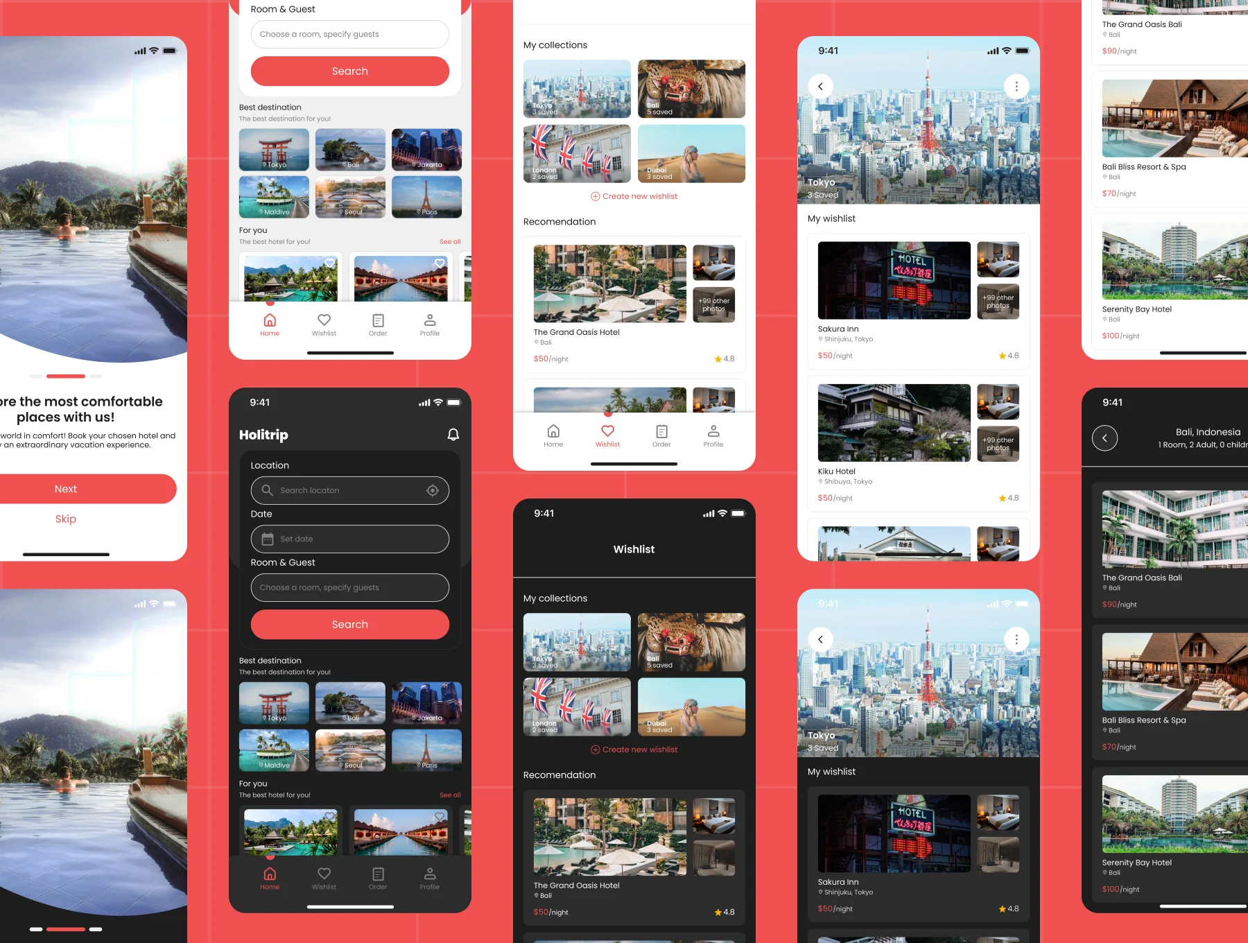 Holitrip - Hotel Booking App UI Kit 7