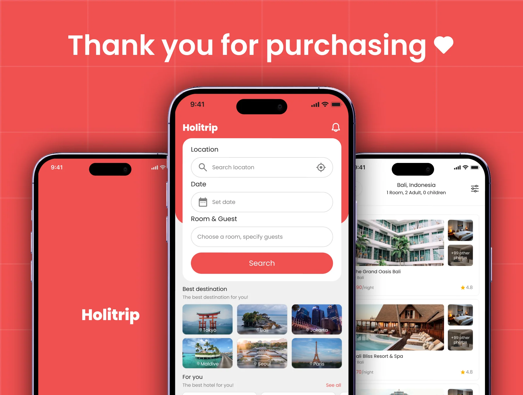 Holitrip - Hotel Booking App UI Kit 8