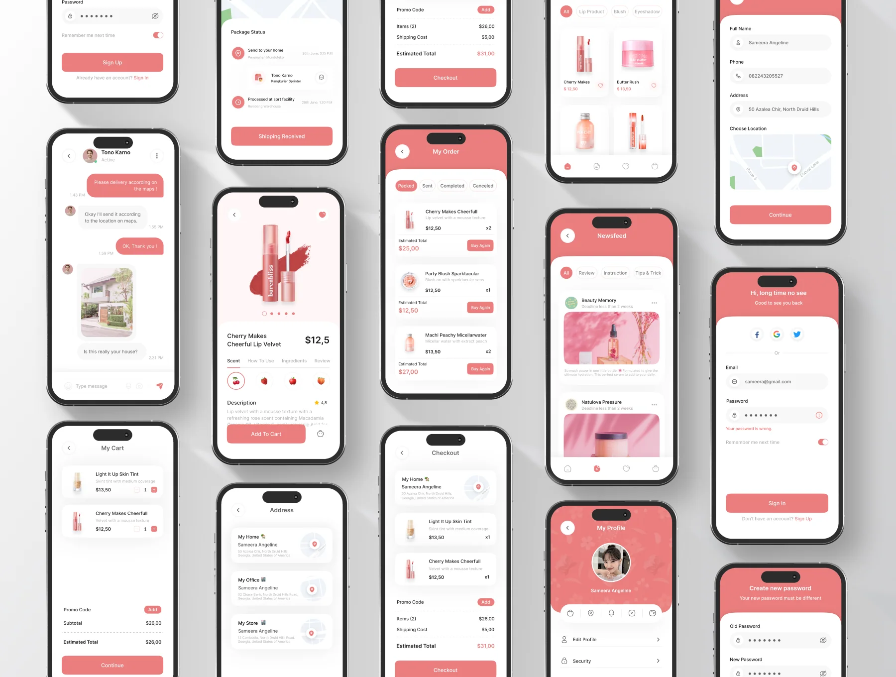 Holypretty - Beauty Product Ui kit Mobile 3