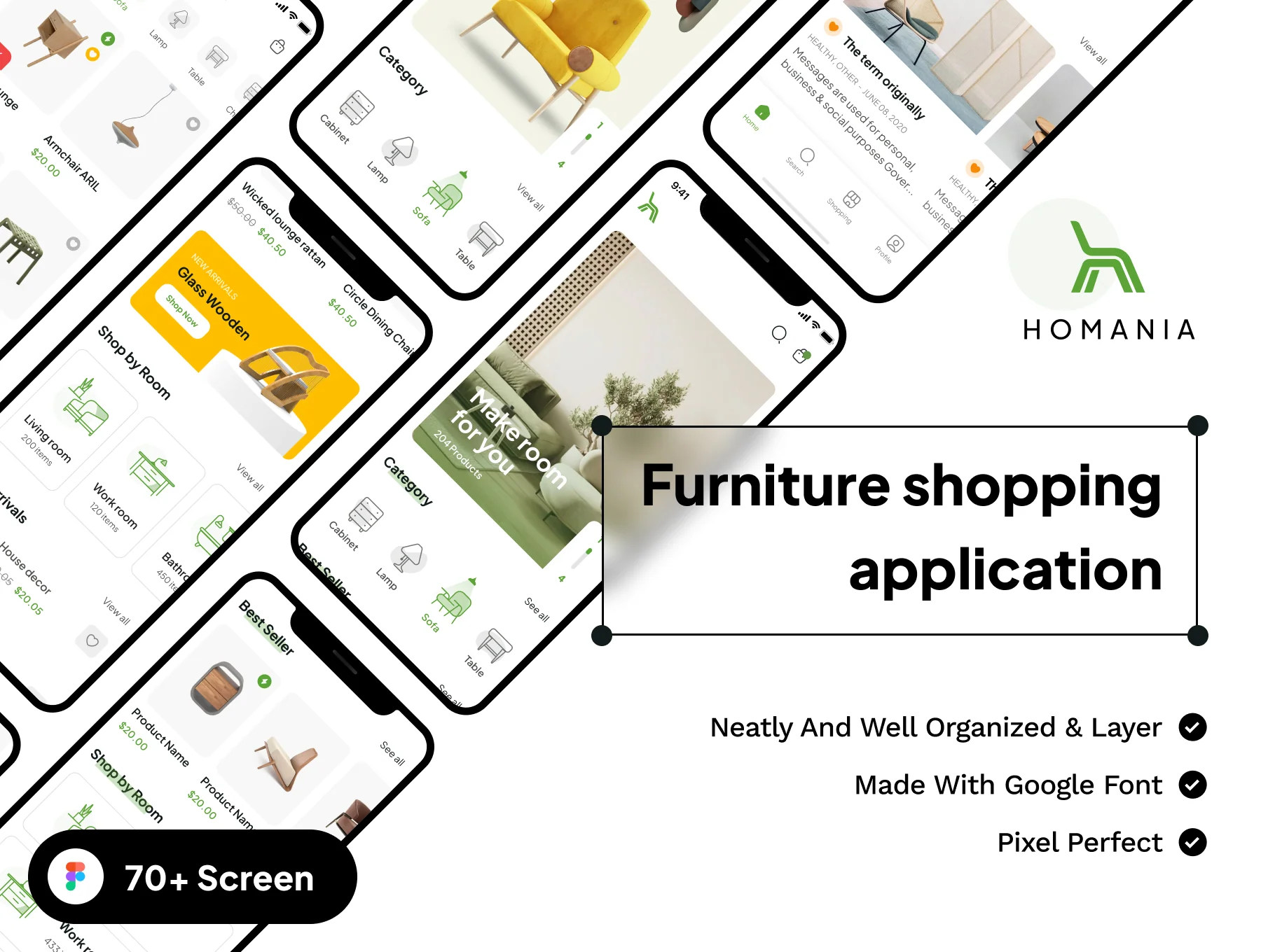 HOMANIA - Funiture Shopping App UI Kit