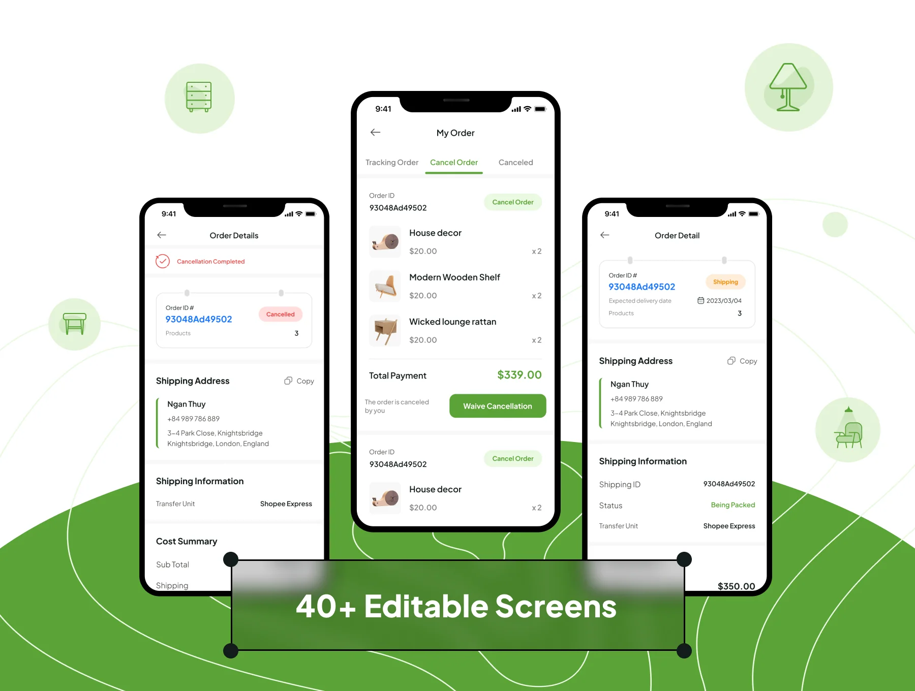 HOMANIA - Funiture Shopping App UI Kit 3