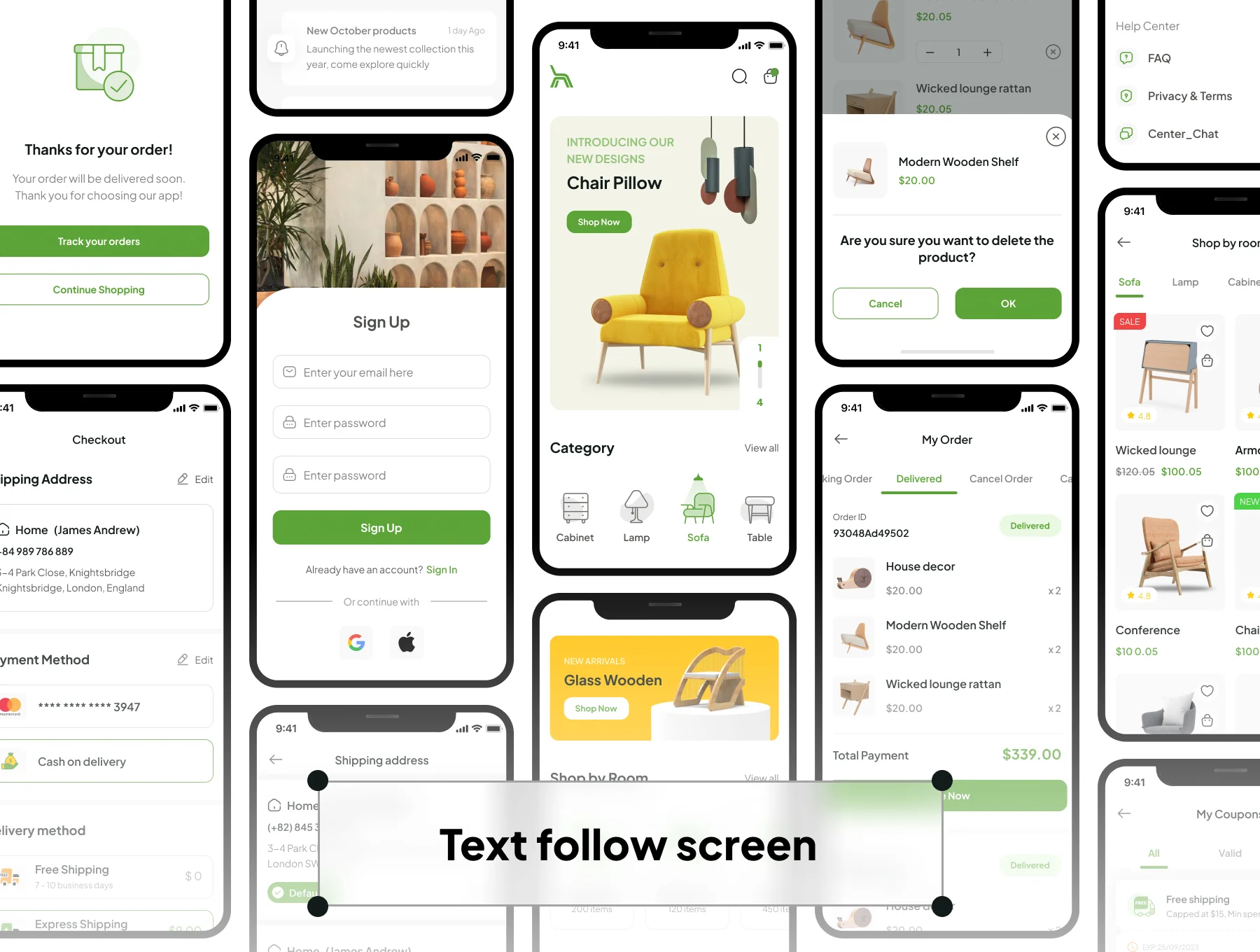 HOMANIA - Funiture Shopping App UI Kit 5