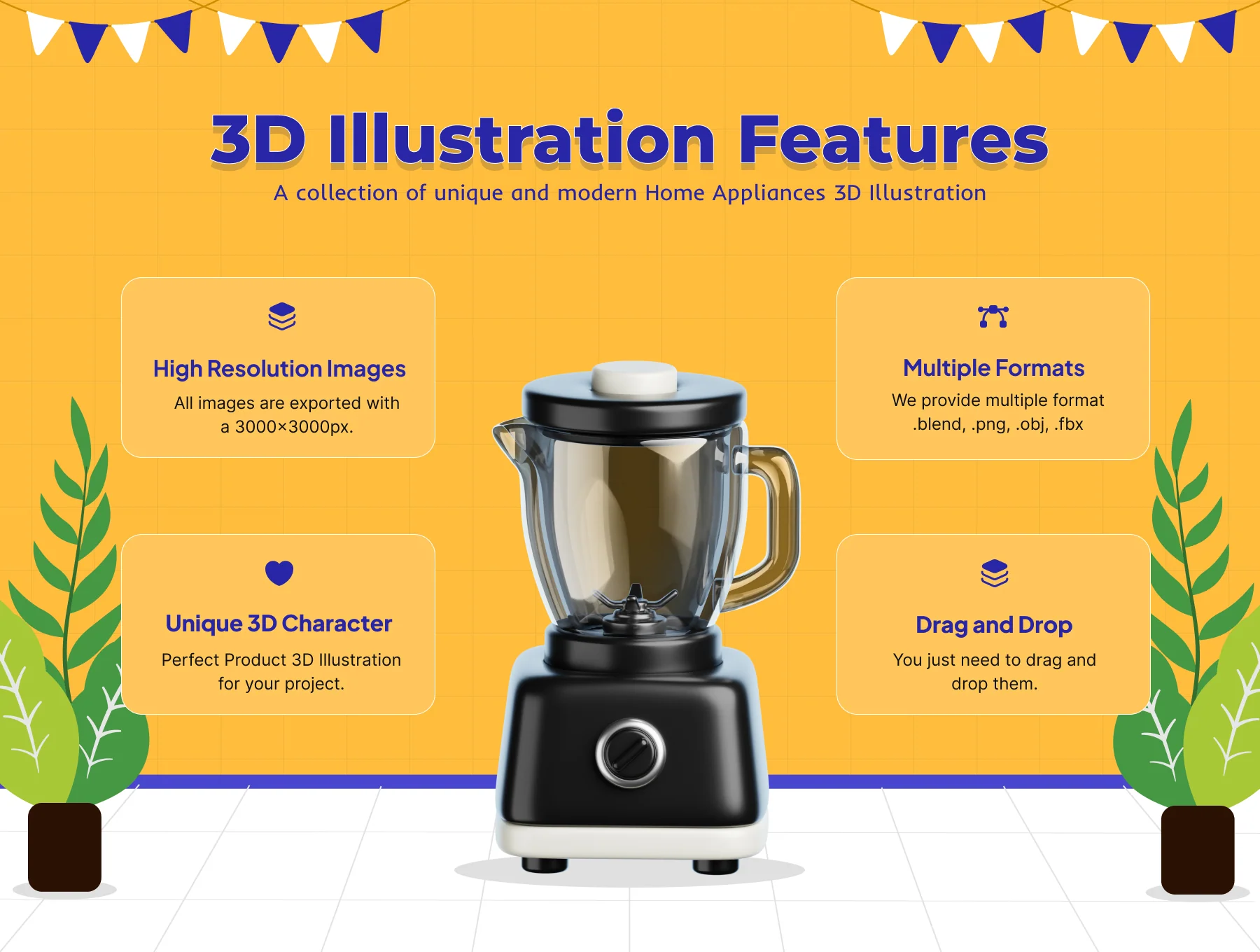 Home Appliances 3D Icon Set 2