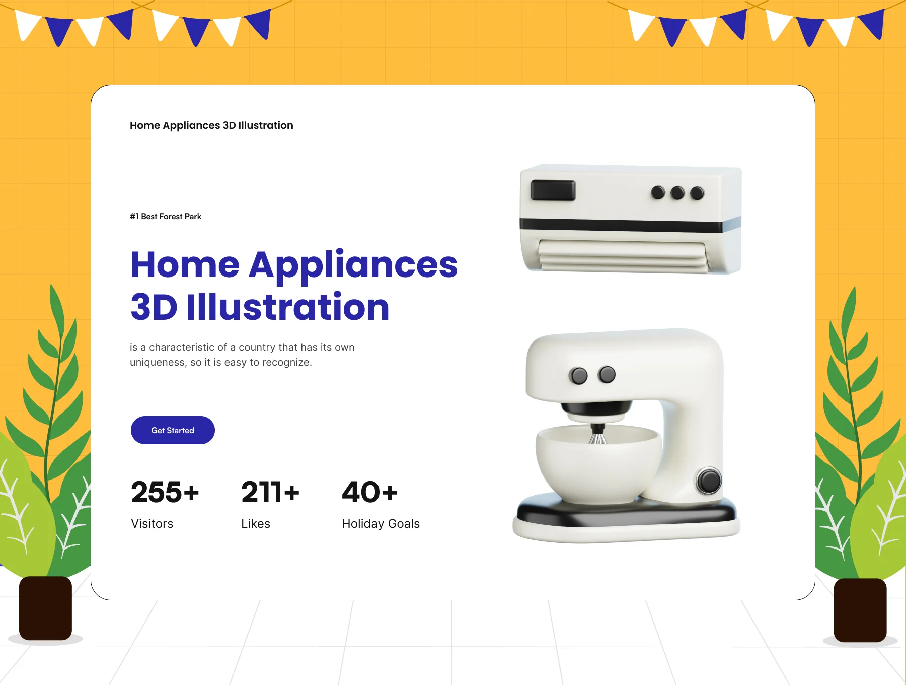 Home Appliances 3D Icon Set 4