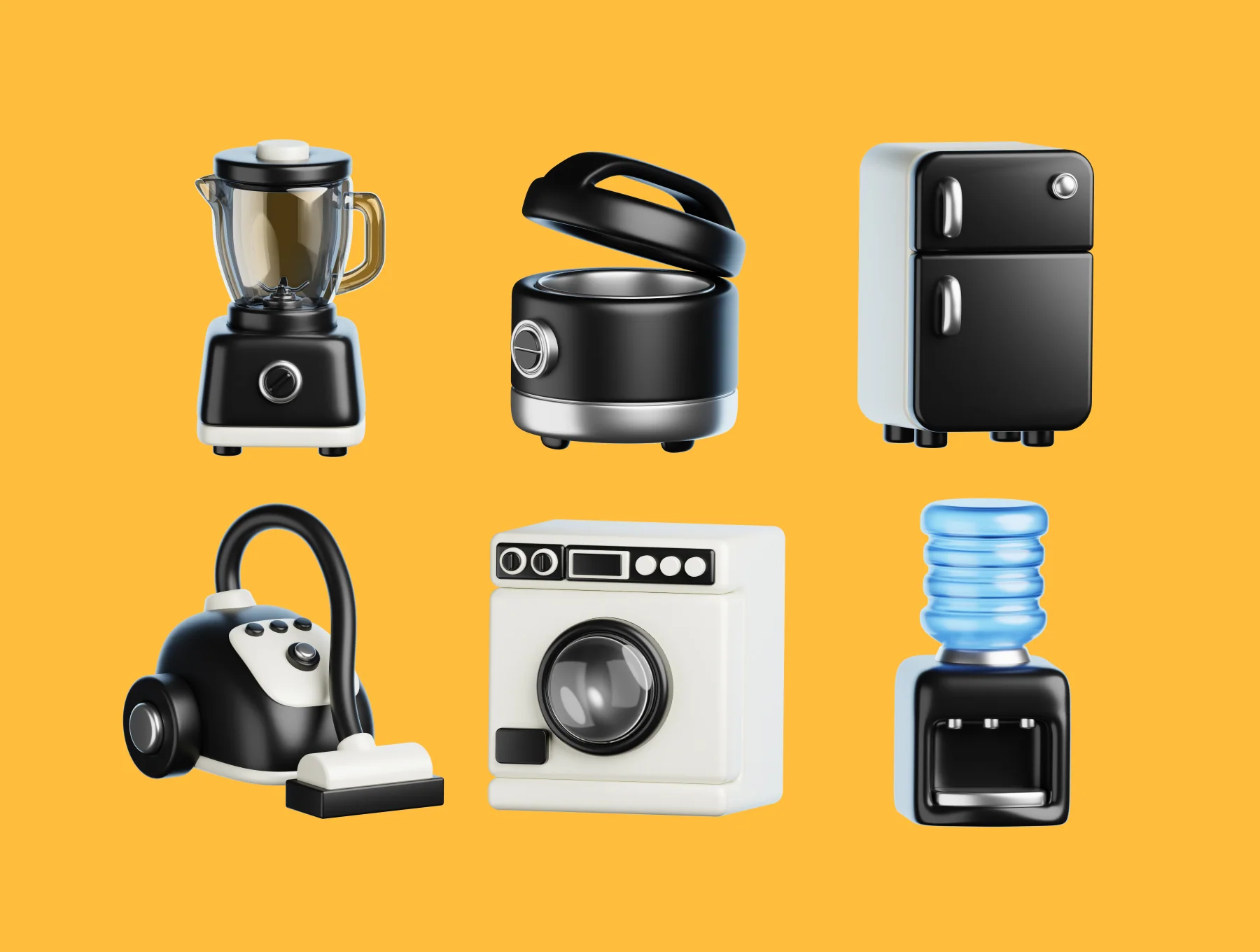 Home Appliances 3D Icon Set 5