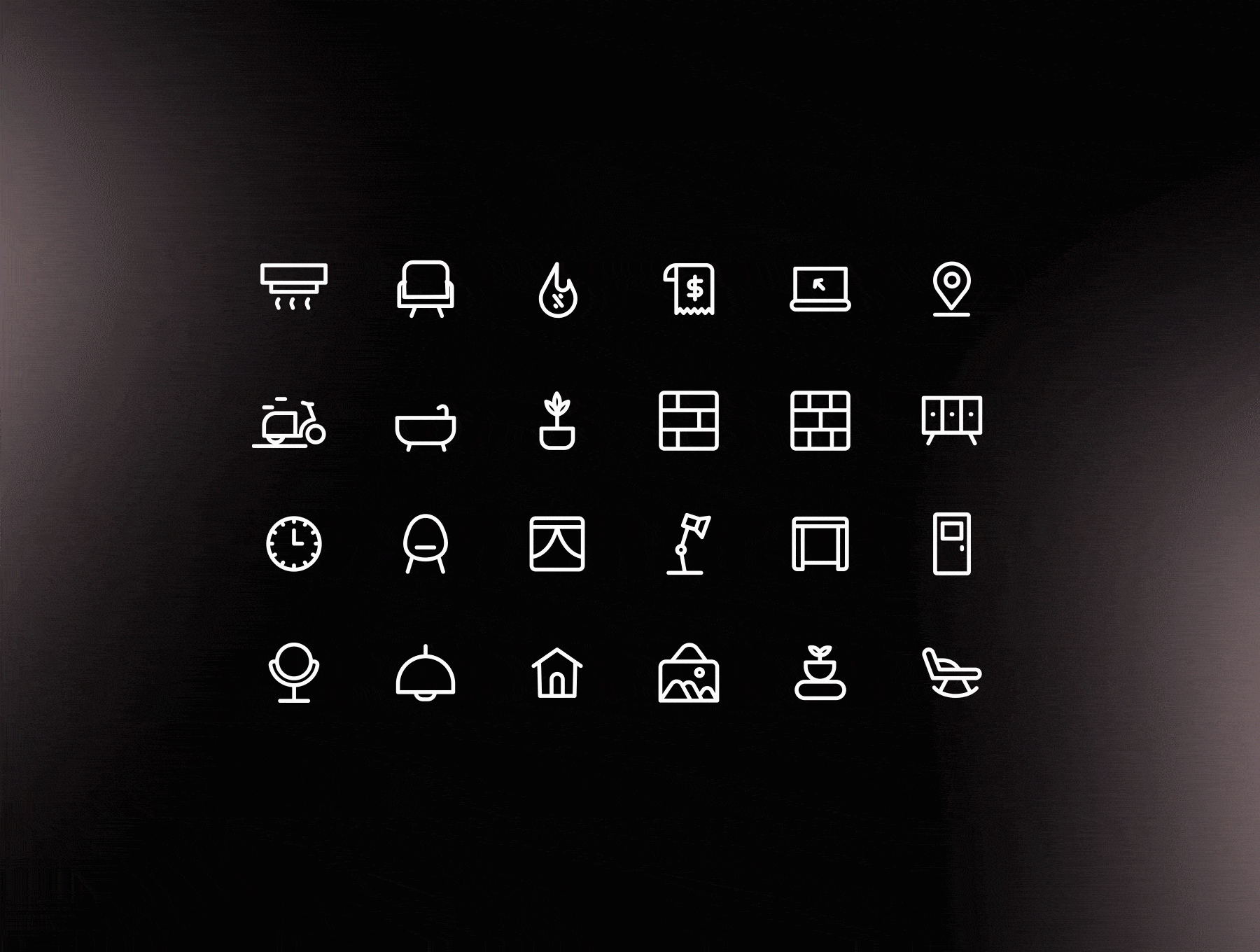 Home Decoration & Online Shopping animated icons 3
