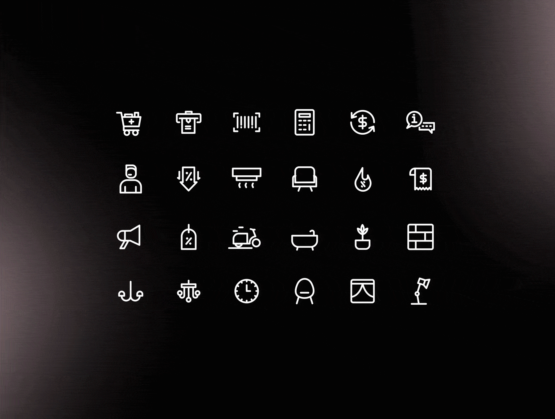 Home Decoration & Online Shopping animated icons 4
