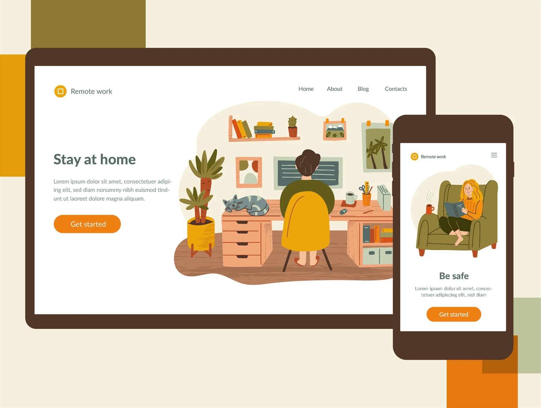 Home Office Illustration Kit 7