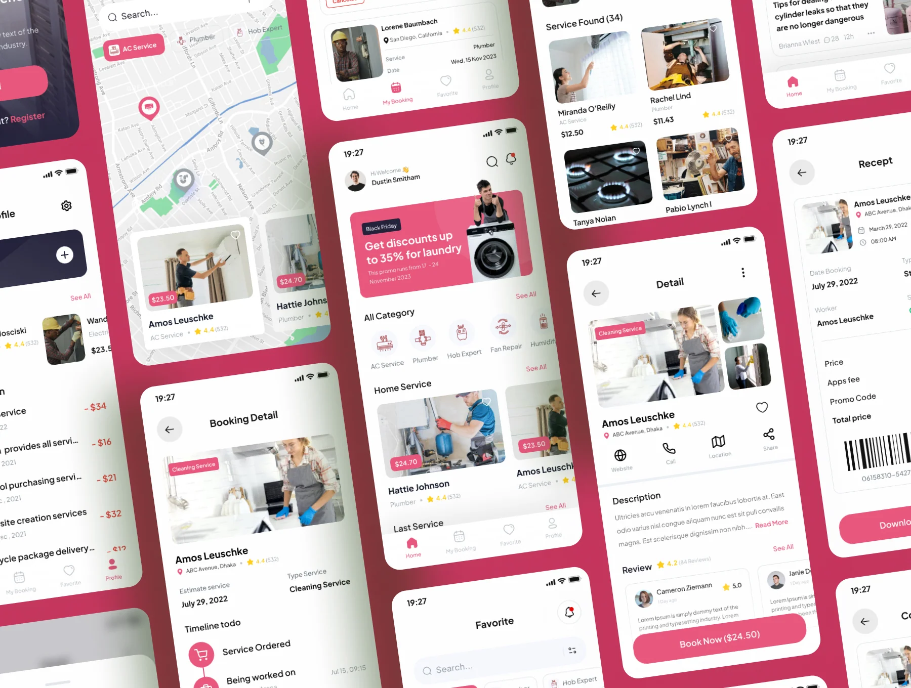 HomeAssist - Home Service Mobile App UI Kits 5