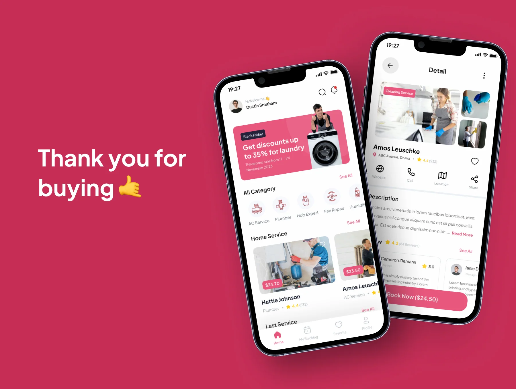 HomeAssist - Home Service Mobile App UI Kits 6