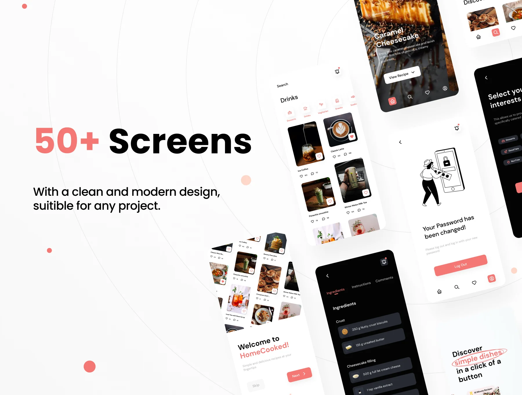 HomeCooked Recipe Mobile UI Kit 2