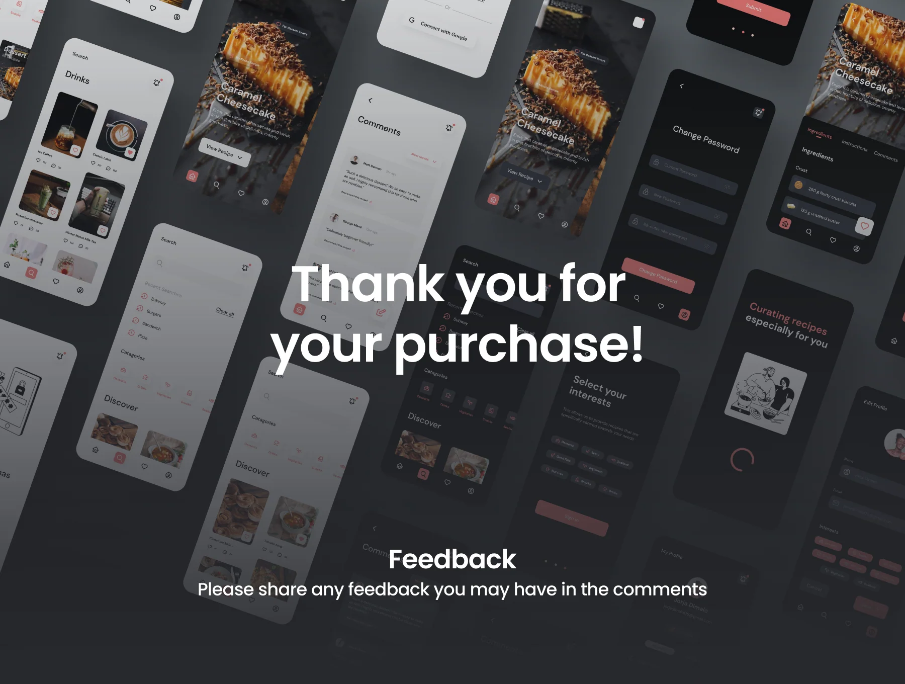 HomeCooked Recipe Mobile UI Kit 7