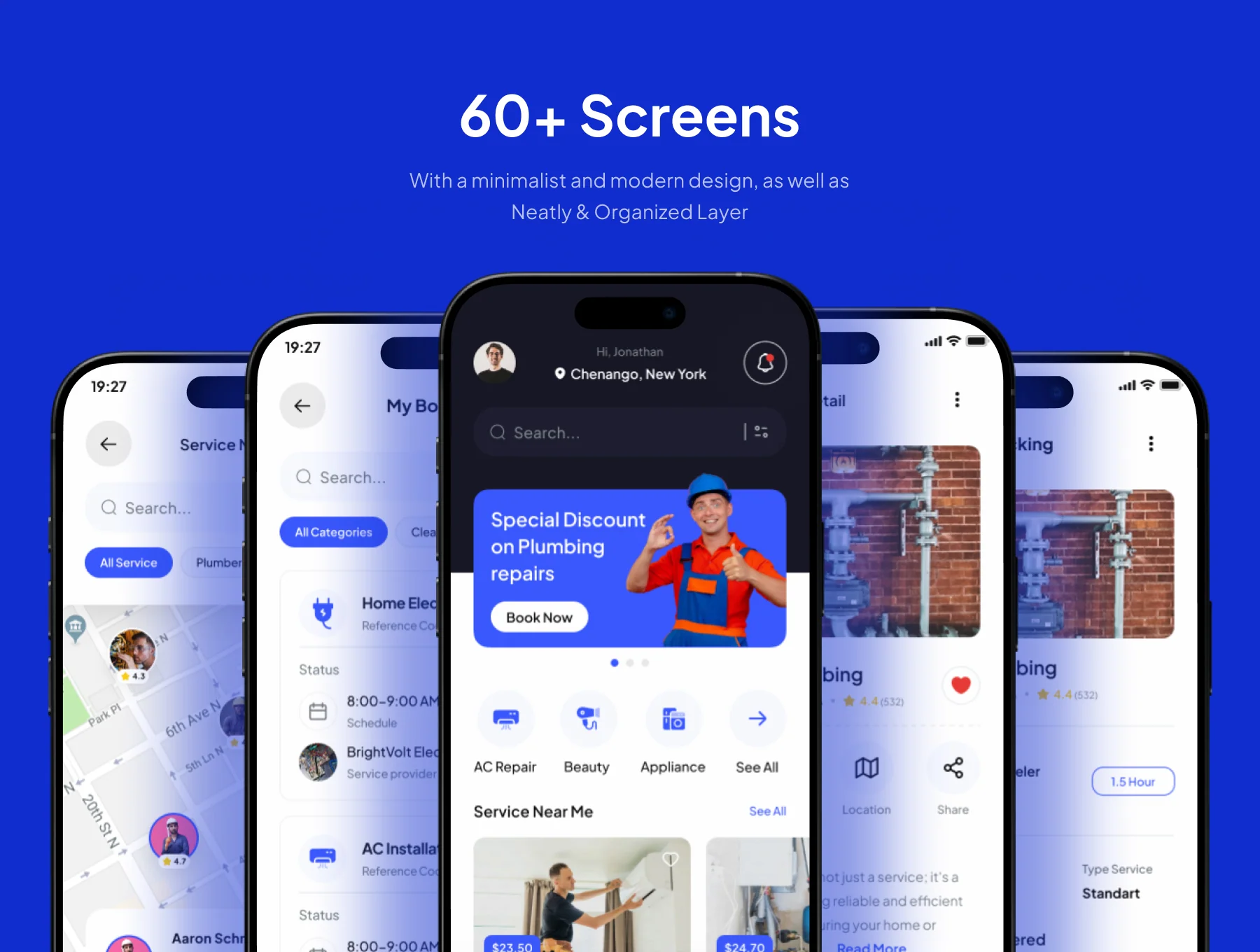 HomeHero - Home Service Mobile App IOS UI Kits 3