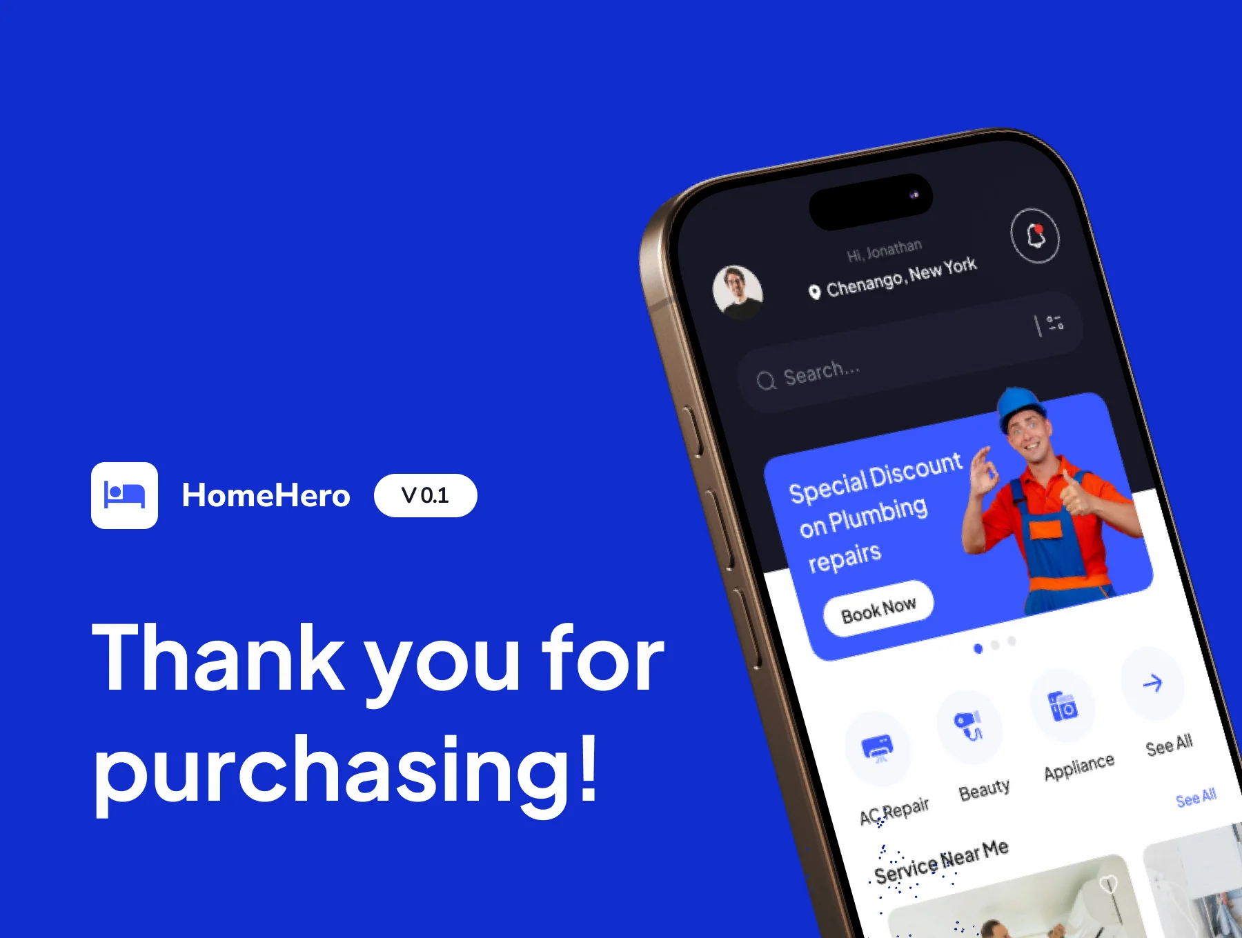 HomeHero - Home Service Mobile App IOS UI Kits 6