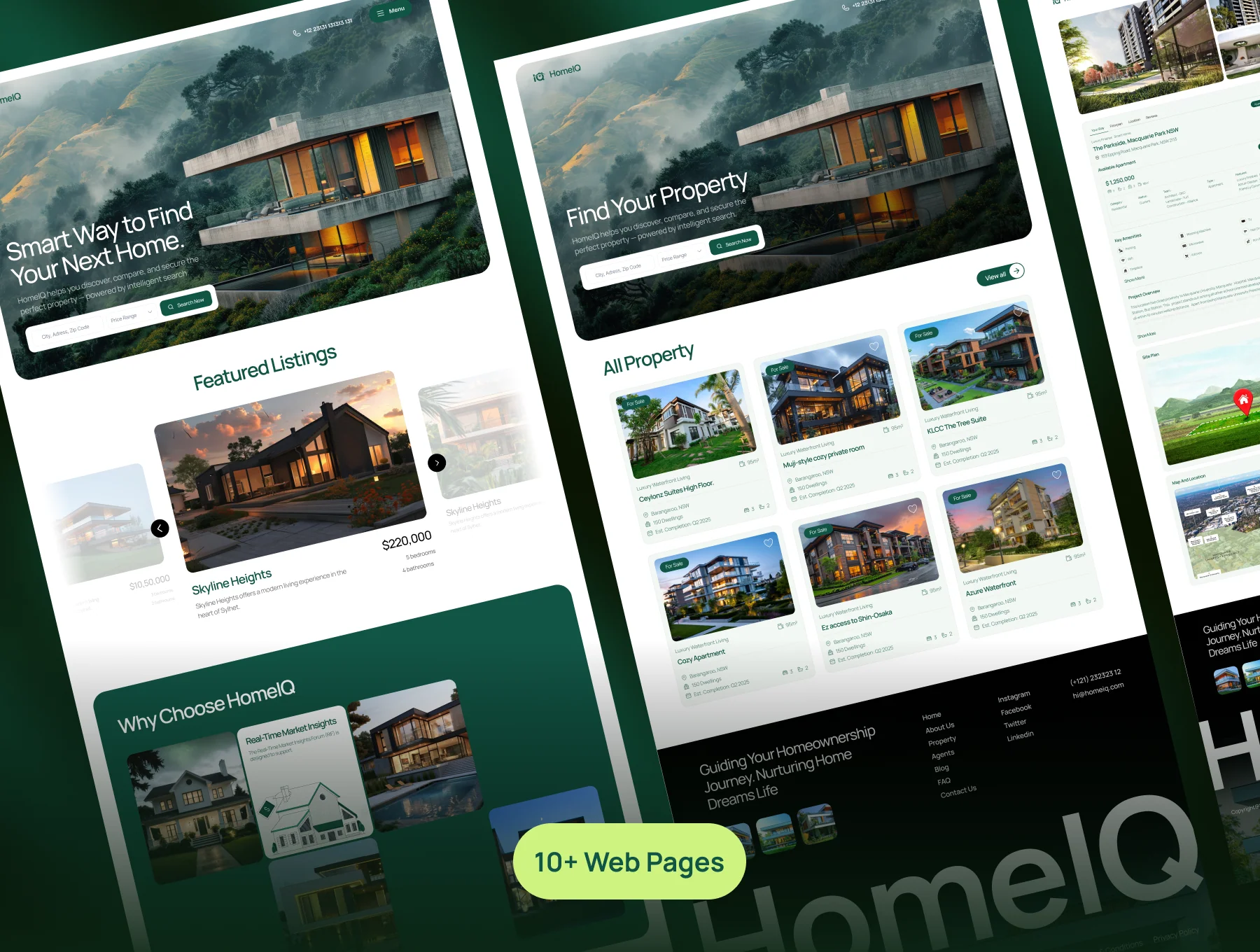HomeIQ - Morden Real Estate Company Website UI Kit 6