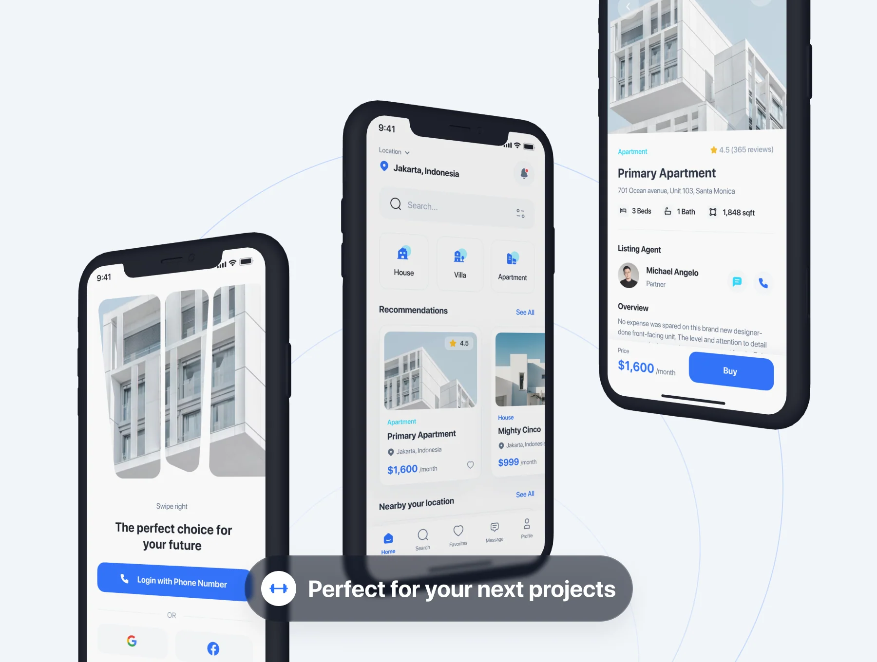 Homeline - Real Estate & Rent House App UI Kit 5