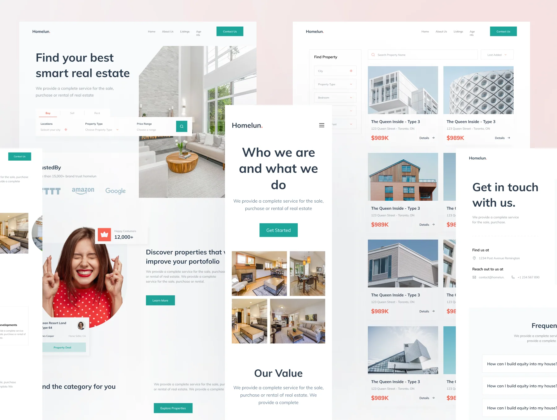 Homelun - Real Estate Landing Page UI KIT 2