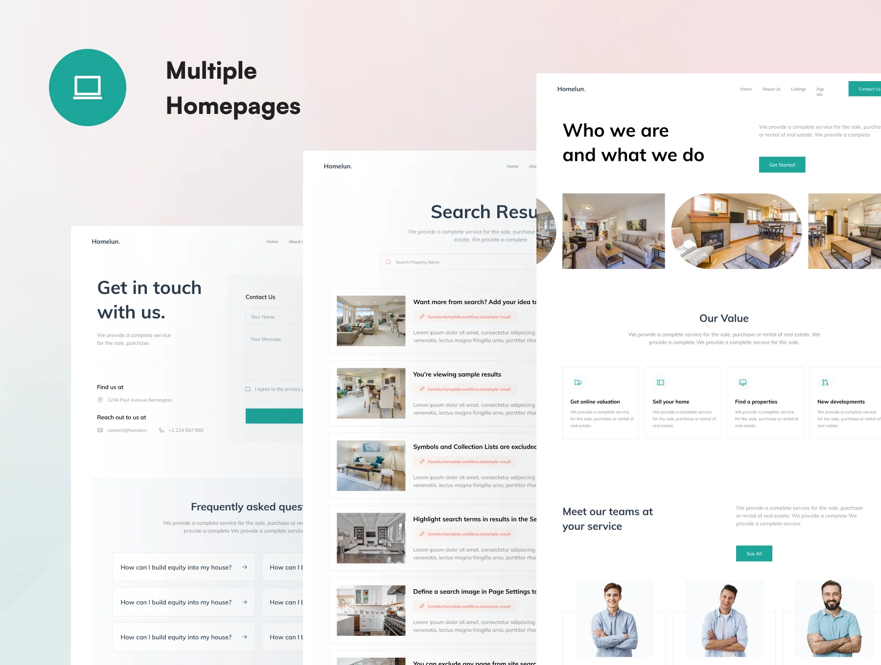 Homelun - Real Estate Landing Page UI KIT 5