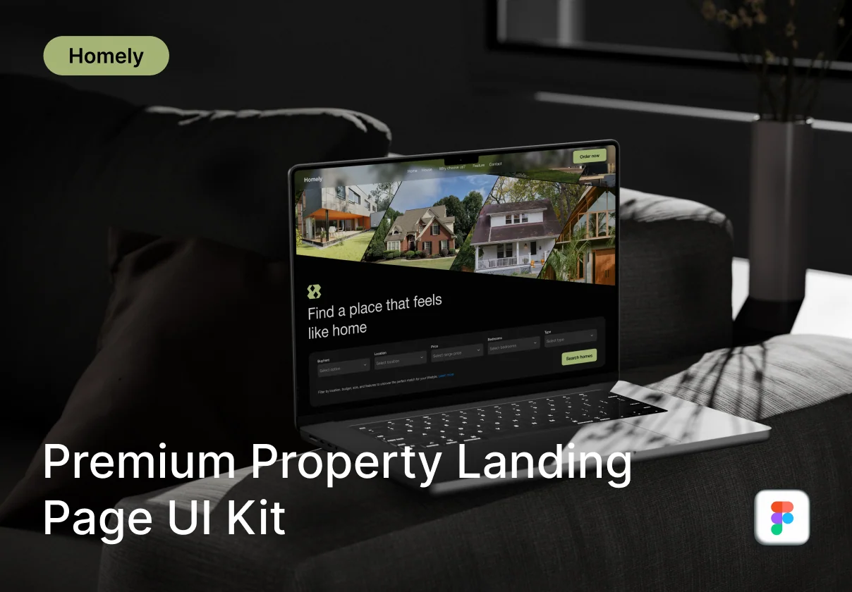 Homely - Premium Property Landing Page UI Kit