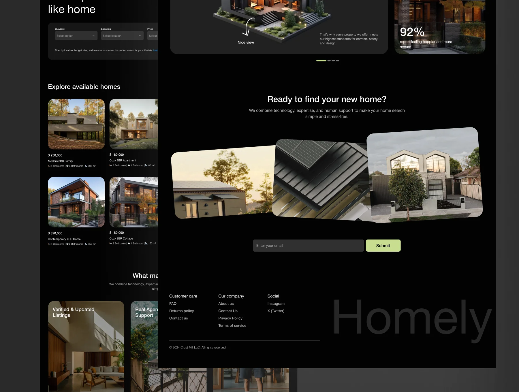 Homely - Premium Property Landing Page UI Kit 2
