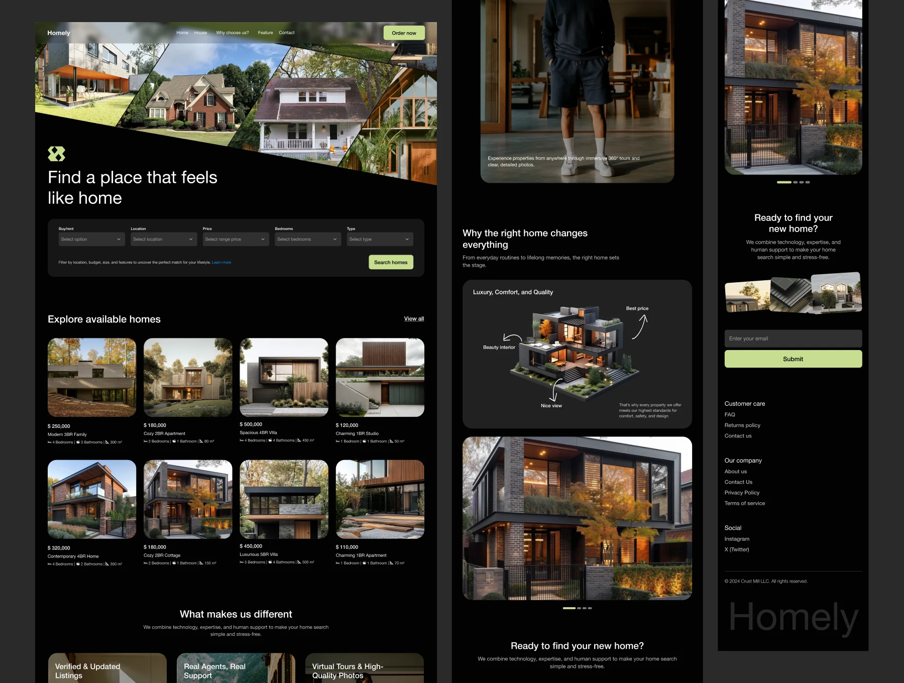 Homely - Premium Property Landing Page UI Kit 3