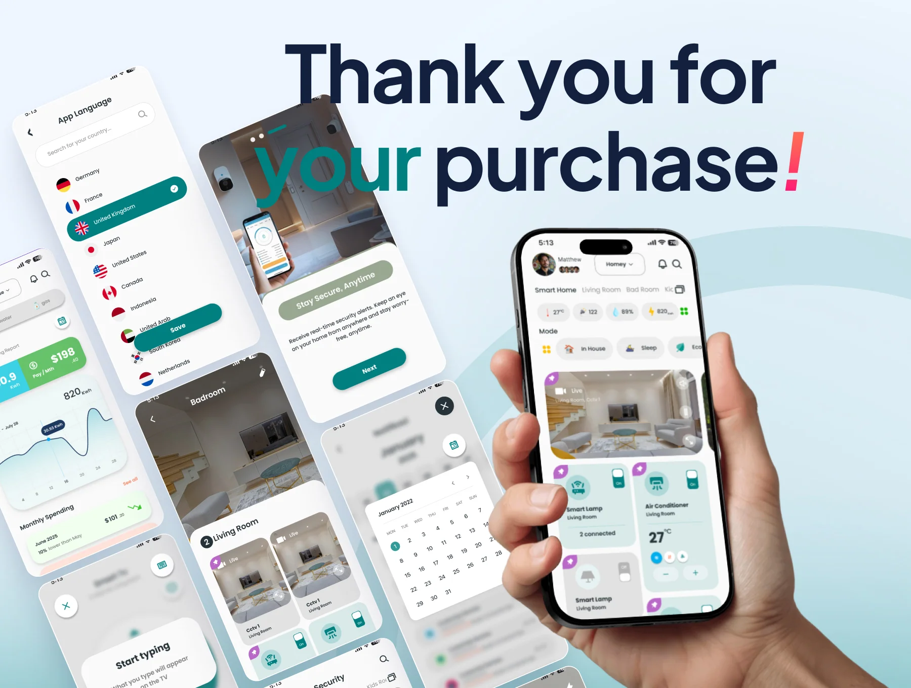 Homely - Smart Home App UI Kit (Lite) 7